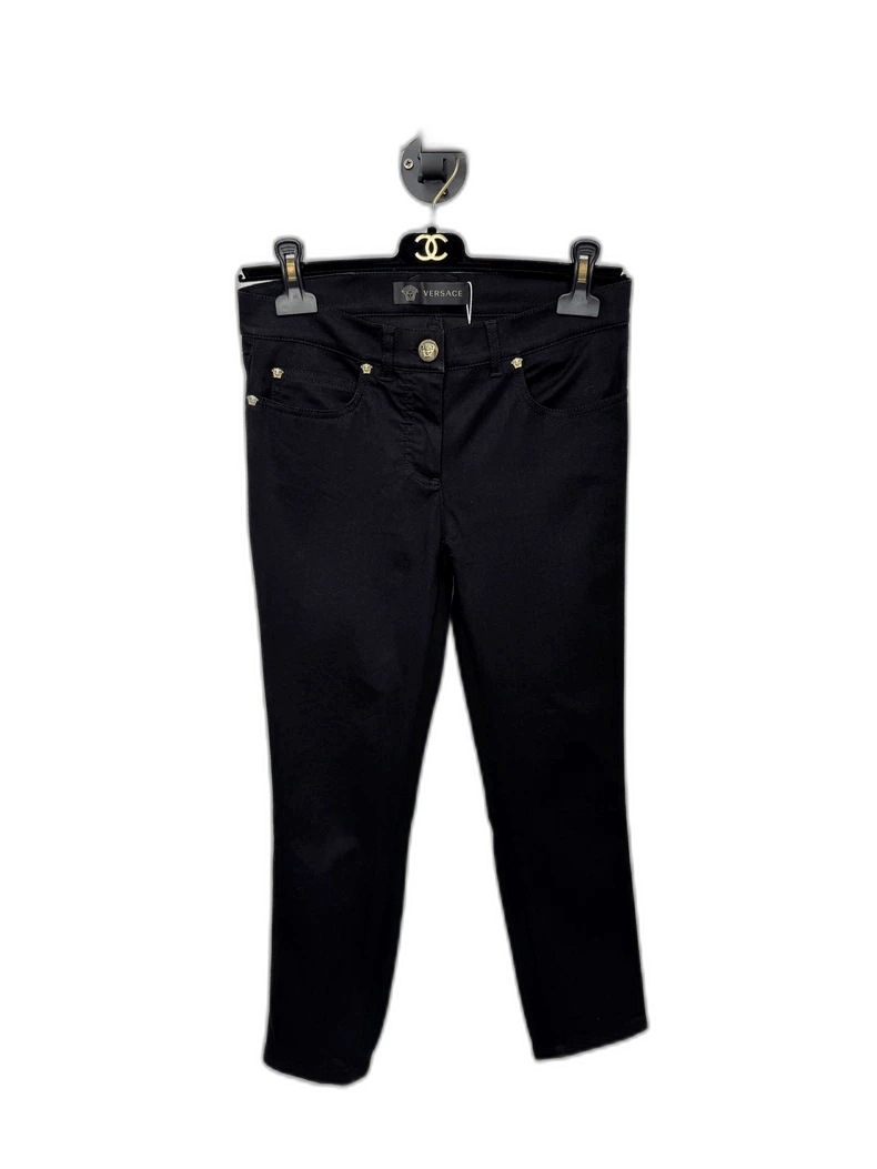 Versace Versace Women's Black Denim Jeans Size 27" / US 4 / IT 40 - 1 Thumbnail