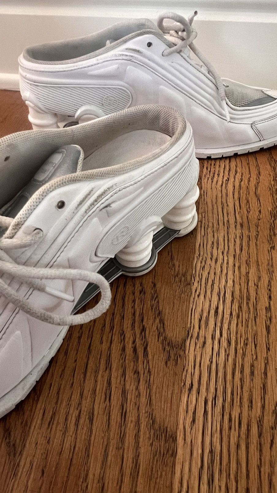 Martine Rose × Nike 2022 Nike Shox MR4 Mule Martine Rose White Size 42 Size US 9.5 / EU 42-43 - 7 Thumbnail