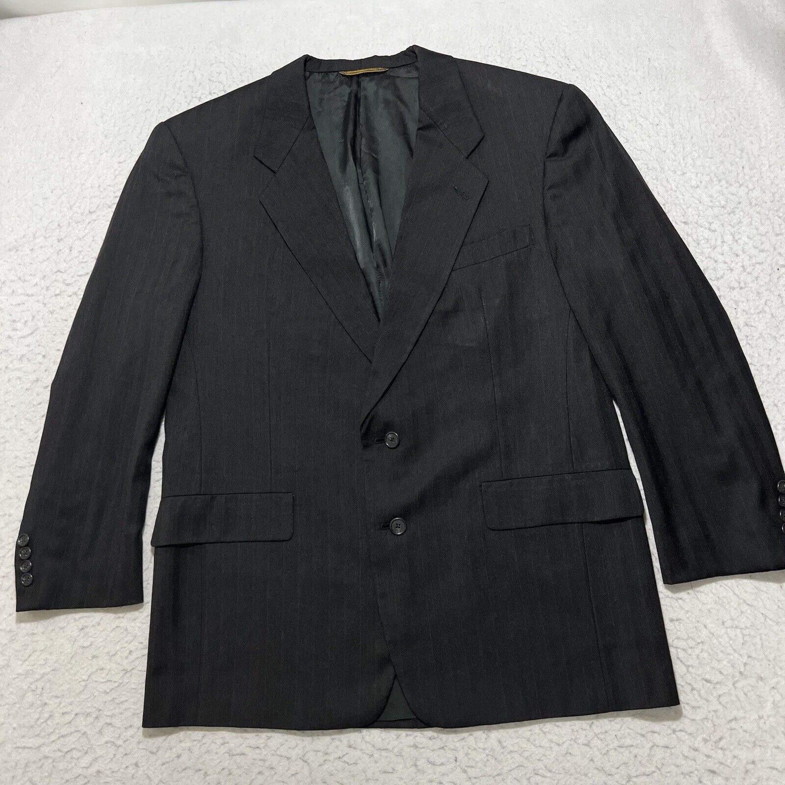 Hart Schaffner Marx Vintage Hart Schaffner Marx Gold Trumpeter Wool Suit Jacket Size 44R - 1 Thumbnail