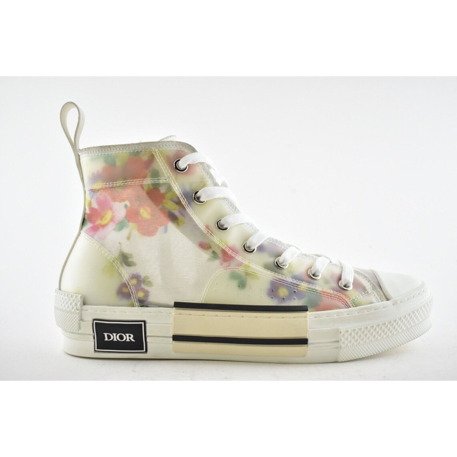 Dior Dior Mens B23 White High Top Lace Up Flat Sneaker 40 7 Size US 7 / EU 40 - 3 Thumbnail