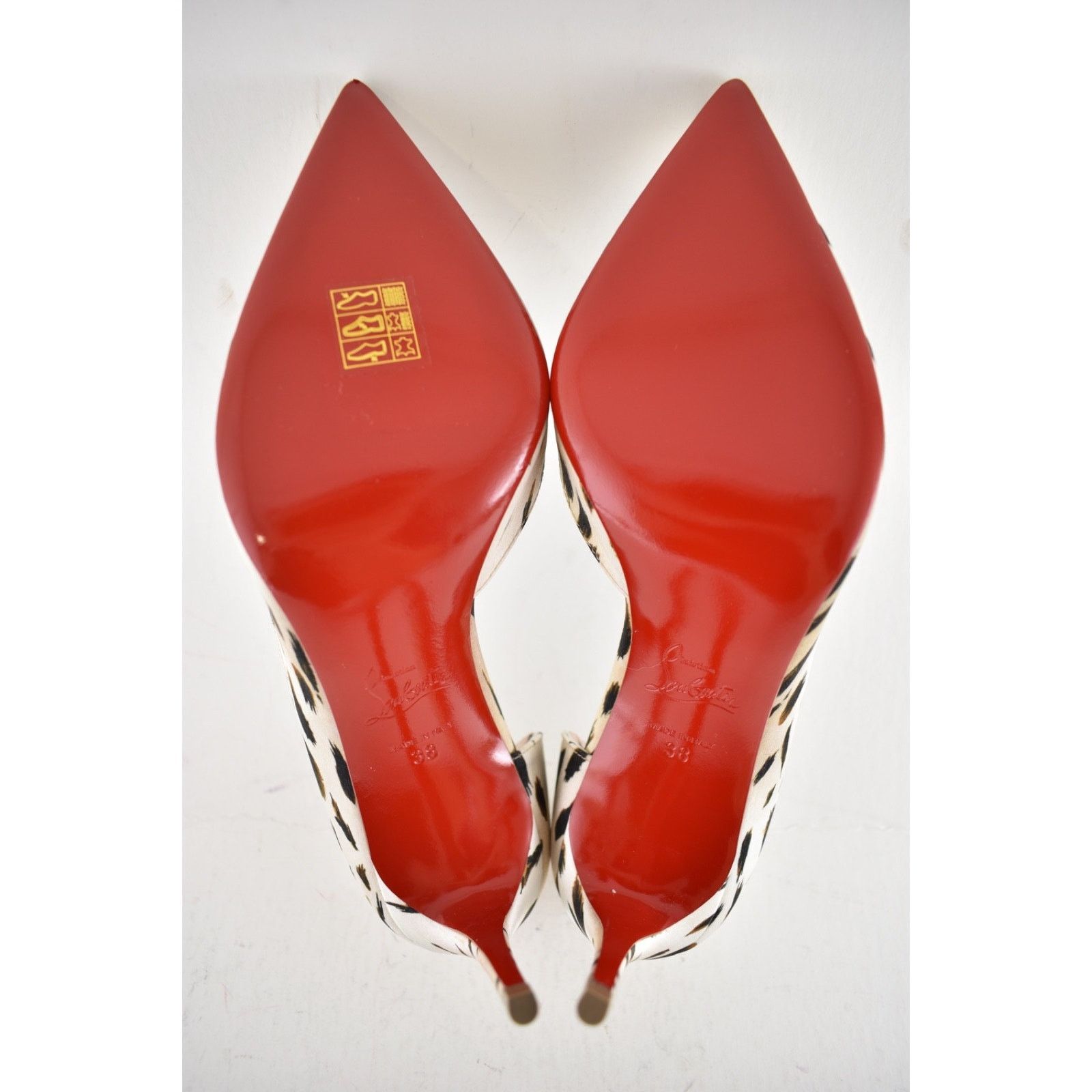 Christian Louboutin Christian Louboutin Iriza 85 Cheetah Crepe Heel Pump 38 Size US 8 / IT 38 - 10 Thumbnail