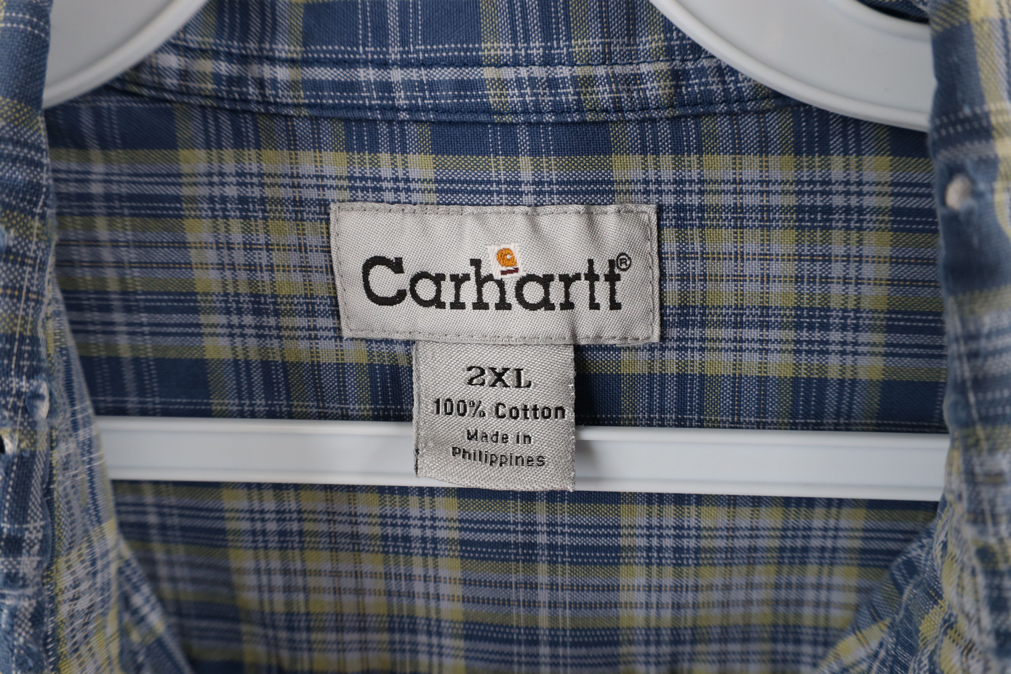 Carhartt × Vintage Vintage Carhartt Heavyweight Collared Button Down Shirt Size US XXL / EU 58 / 5 - 12 Thumbnail