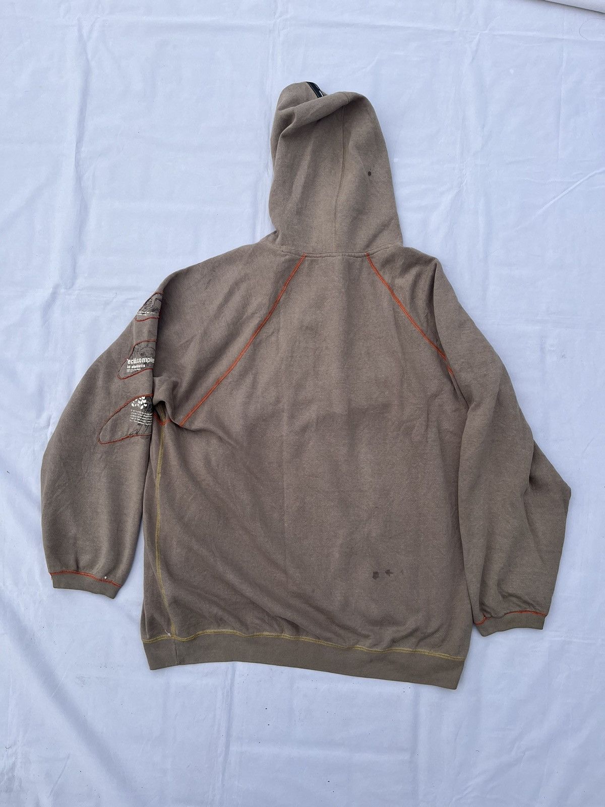 Ecko Unltd. Ecko Patchwork Unltd Faded Hoodie Jacket 90s Vintage Size US XL / EU 56 / 4 - 10 Thumbnail