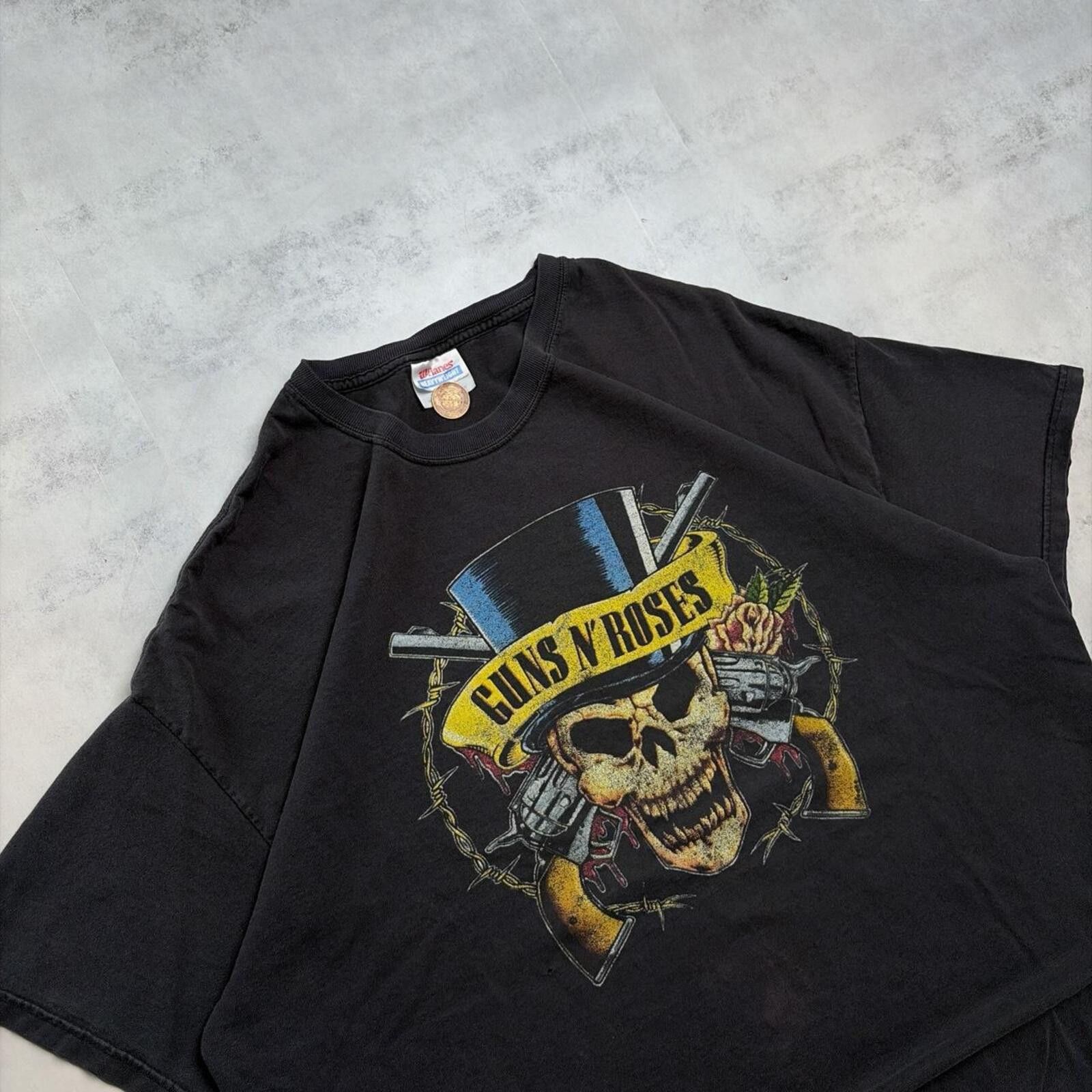 Hanes Vintage Guns N’ Roses Grunge Distressed Faded Band T-Shirt Size US XXL / EU 58 / 5 - 4 Thumbnail