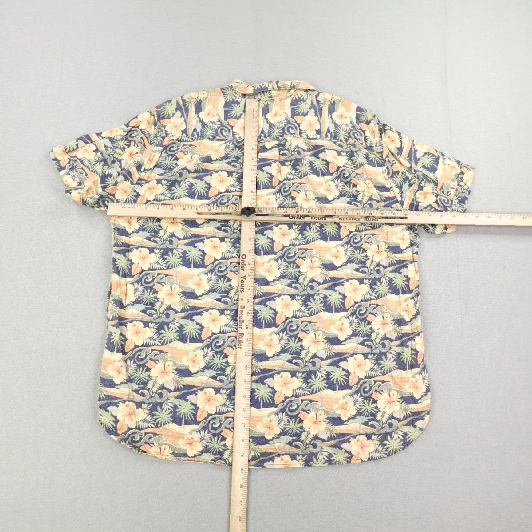Tommy Bahama Tommy Bahama Shirt Mens XL Green Pink Floral Hawaiian Islands Camp Loop Collar Button-Up Size US XL / EU 56 / 4 - 6 Thumbnail