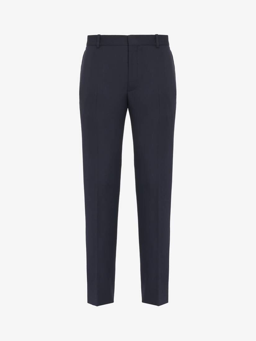 o1w1db10725 Tailored Cigarette Trousers in Navy