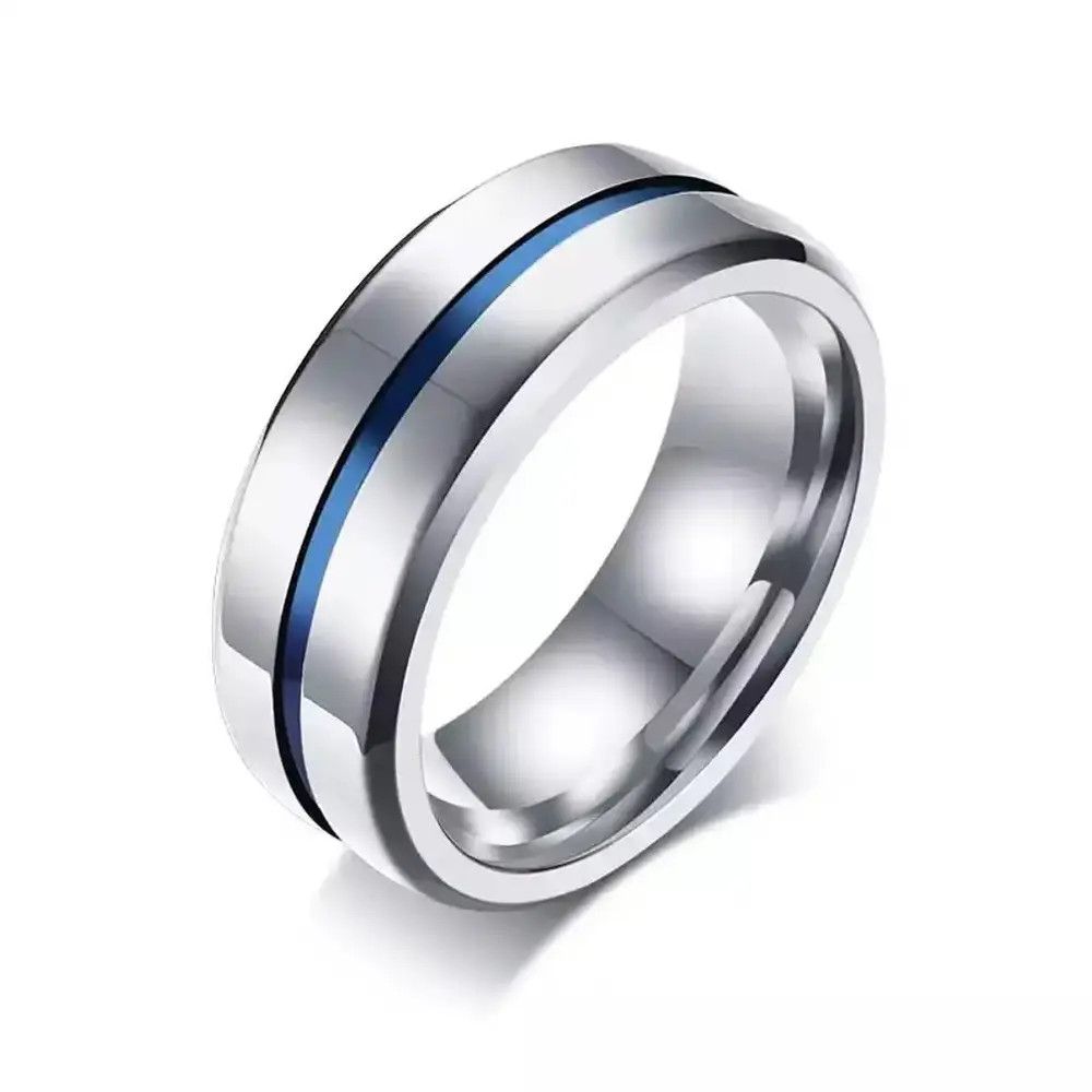 Jewelry 8mm Thin Rainbow Line Ring Size ONE SIZE - 4 Thumbnail