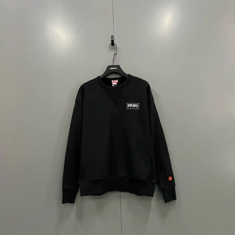 Kenzo Kenzo Black Logo Sweatshirt for Men 0089 Size US S / EU 44-46 / 1 - 1 Thumbnail