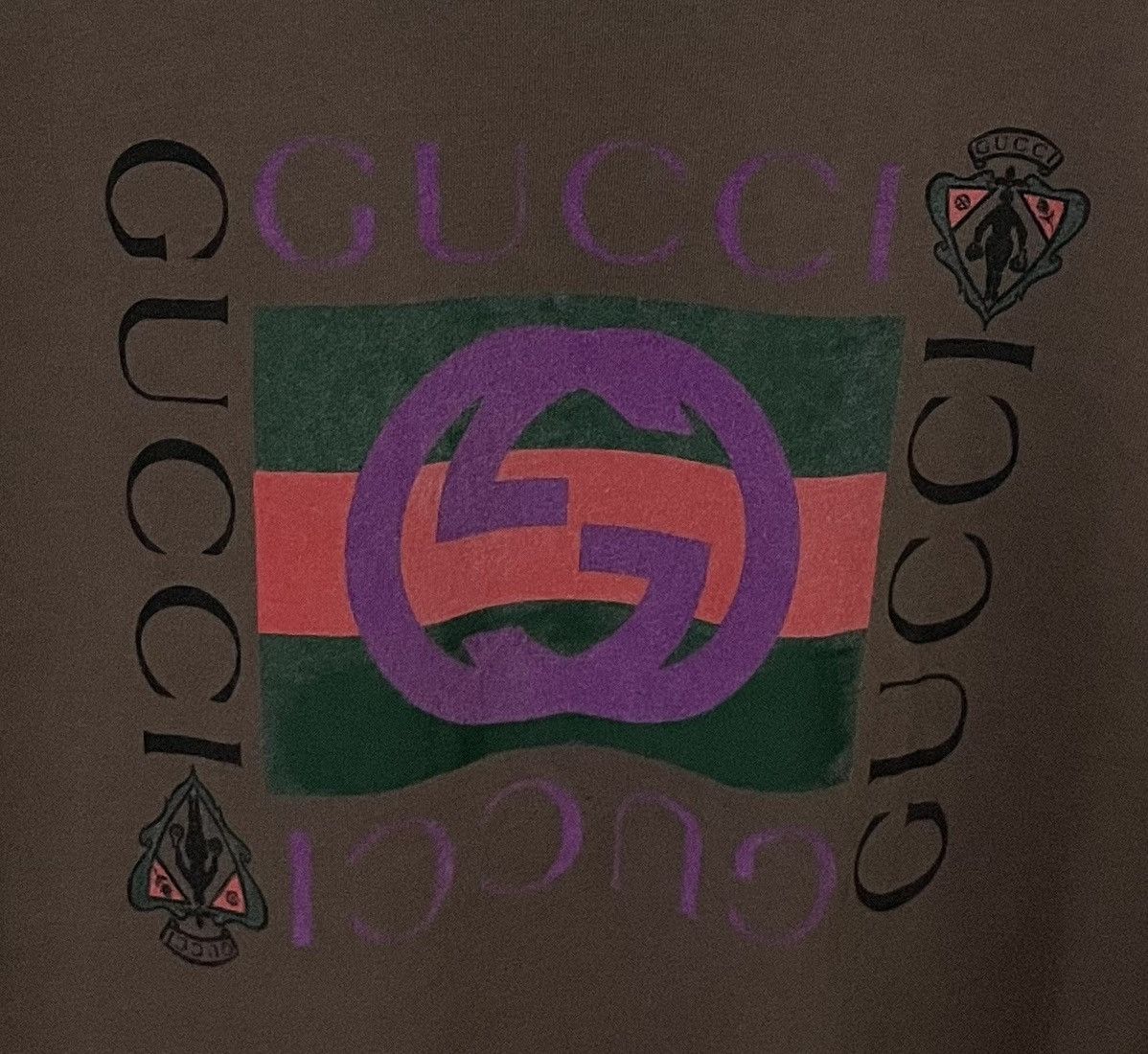 Gucci GUCCI ITALY LUXURY BIGO LOGO DESIGNER TSHIRT Size US L / EU 52-54 / 3 - 4 Thumbnail