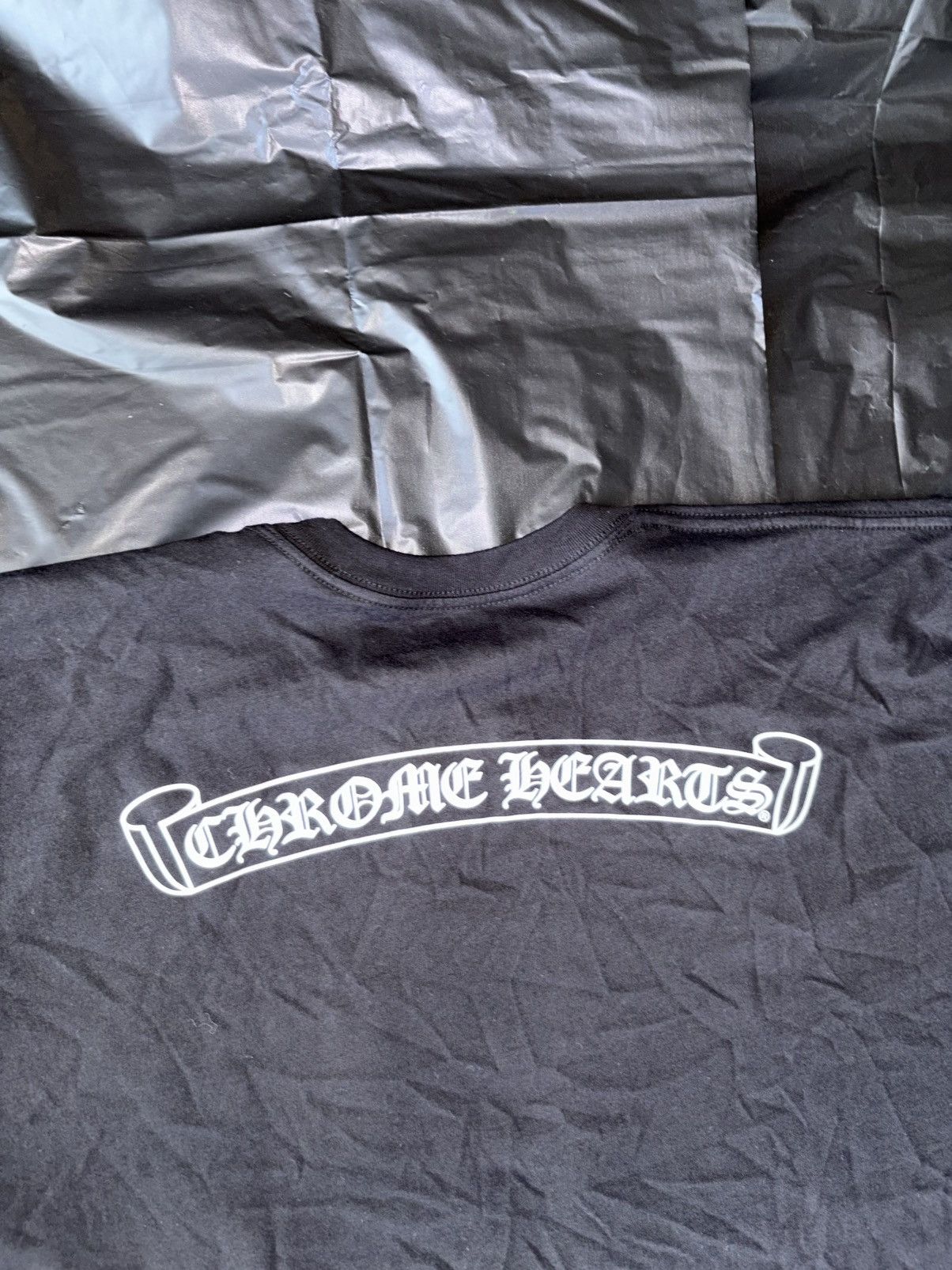 Chrome Hearts CHROME HEARTS SCROLL LOGO T-SHIRT Size US XL / EU 56 / 4 - 7 Thumbnail