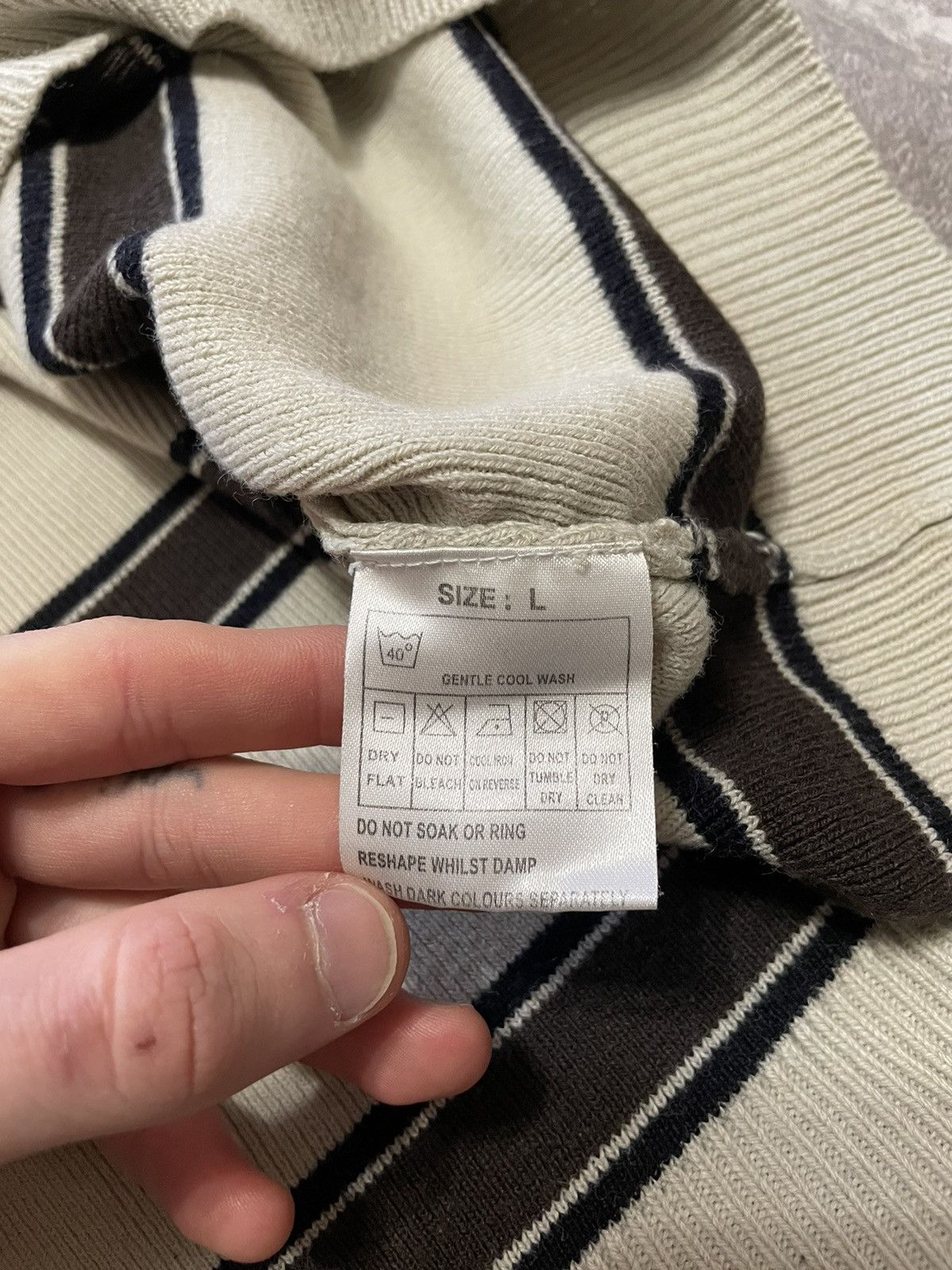 Lacoste Vintage Lacoste Striped Sweater Size US L / EU 52-54 / 3 - 9 Thumbnail
