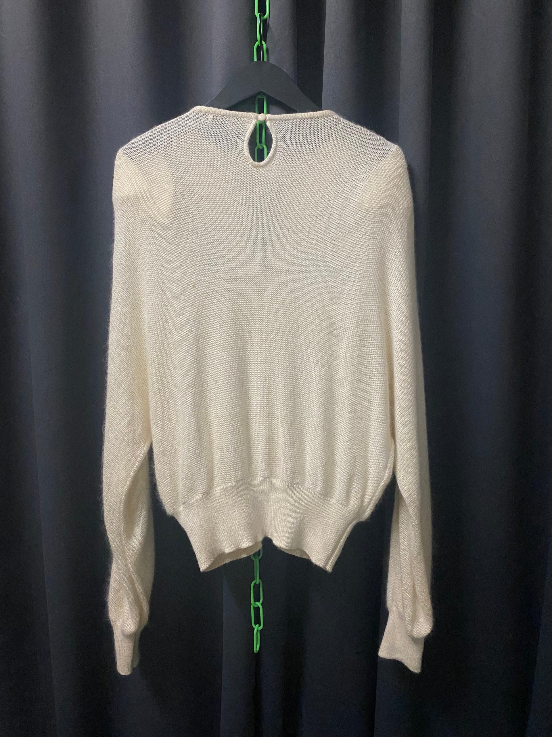 Christian Dior Monsieur × Designer × Homespun Knitwear CHRISTIAN DIOR BEADED KNITWEAR Size M / US 6-8 / IT 42-44 - 3 Thumbnail