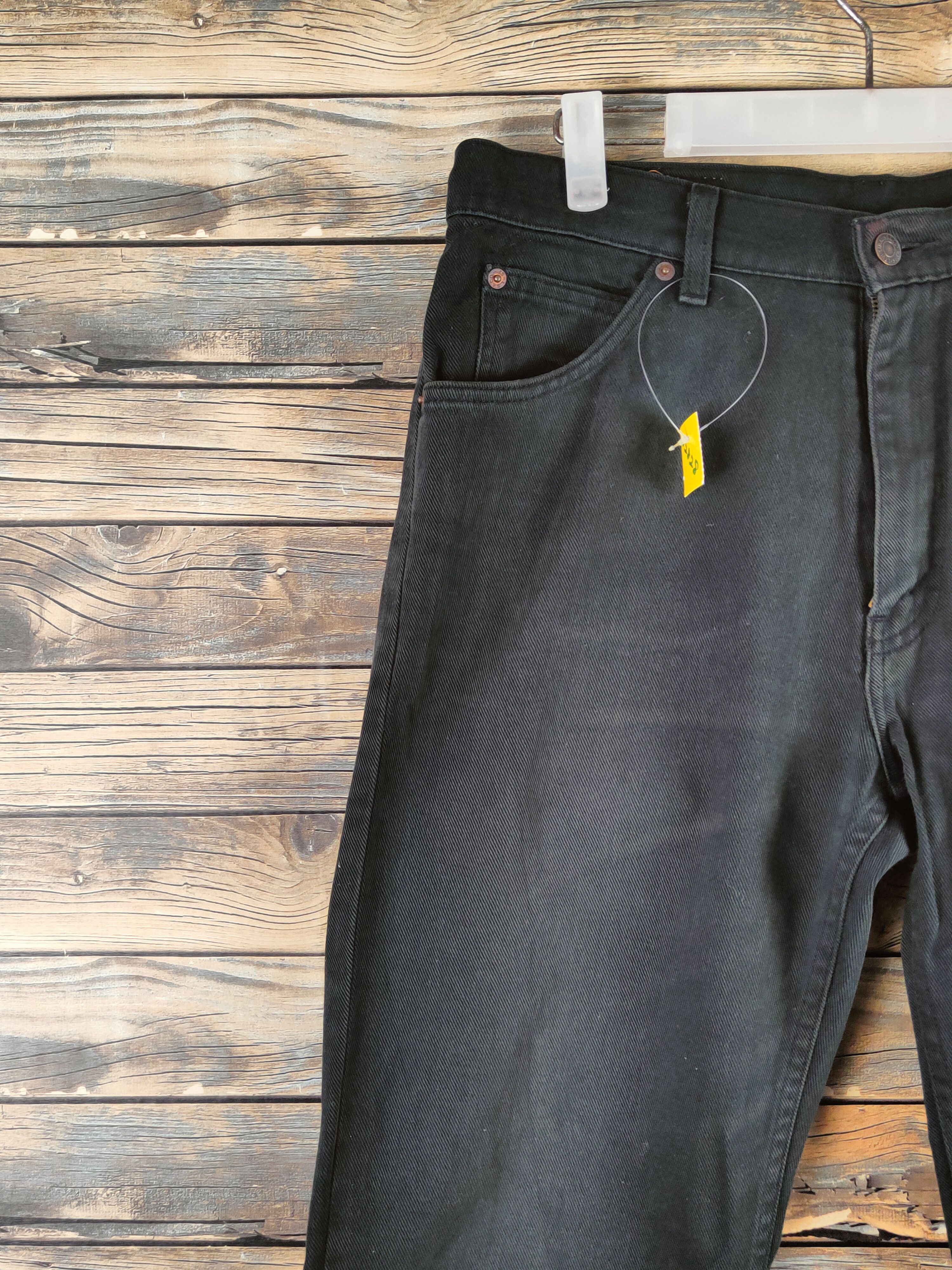 Levi's 607 Levi's Black Orange tab Ripped denim Jeans #S2828 Size US 32 / EU 48 - 3 Thumbnail
