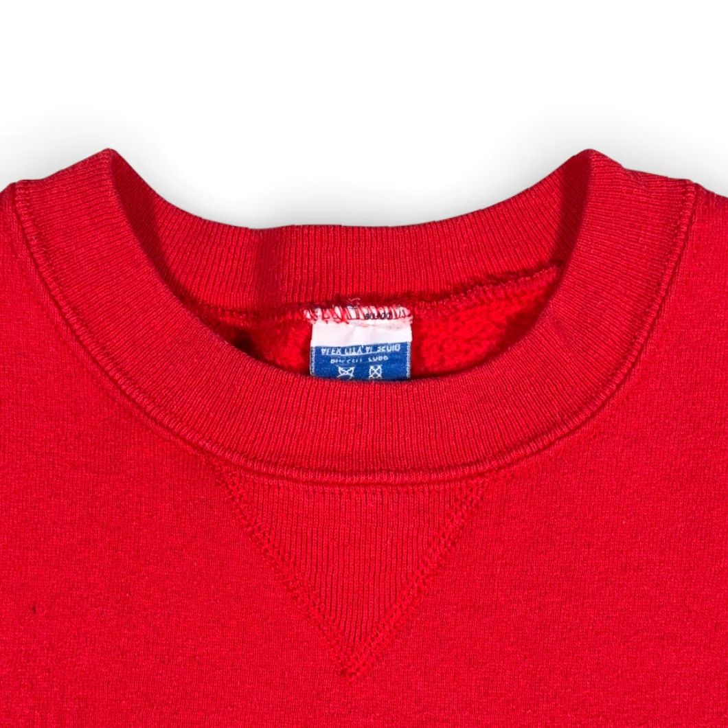 Russell Athletic VINTAGE Russell Athletic Red High School Sweater Adult MEDIUM Trojets USA 90s Sweatshirt Crew Neck Long Sleeve Graphic Print Embroidered Logo Mens Size US M / EU 48-50 / 2 - 3 Thumbnail