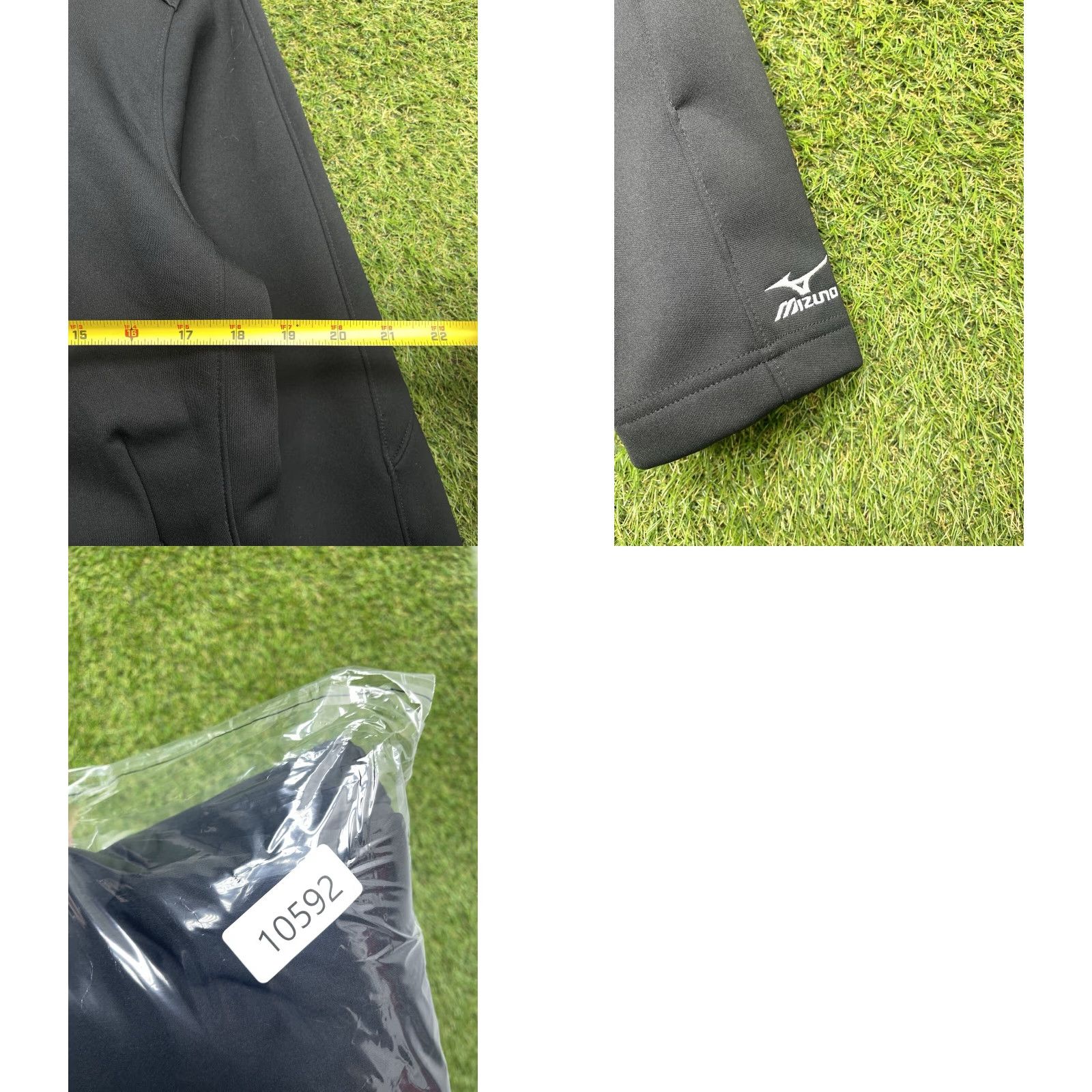Mizuno Mizuno Drylite Lightweight Performance Jacket Women’s Large Cycling Zip Up Black Size L / US 10 / IT 46 - 8 Thumbnail