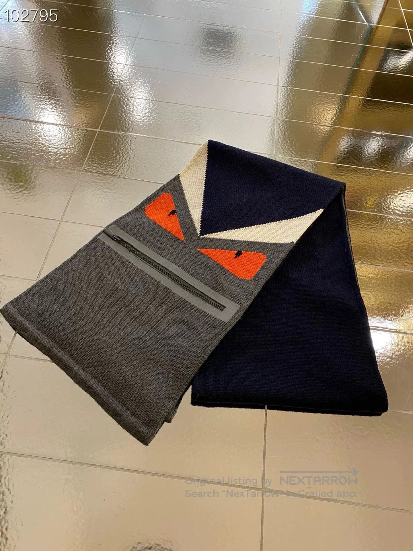 Fendi Fendi Wool Scarf Little Monster Color Block. Size ONE SIZE - 2 Thumbnail