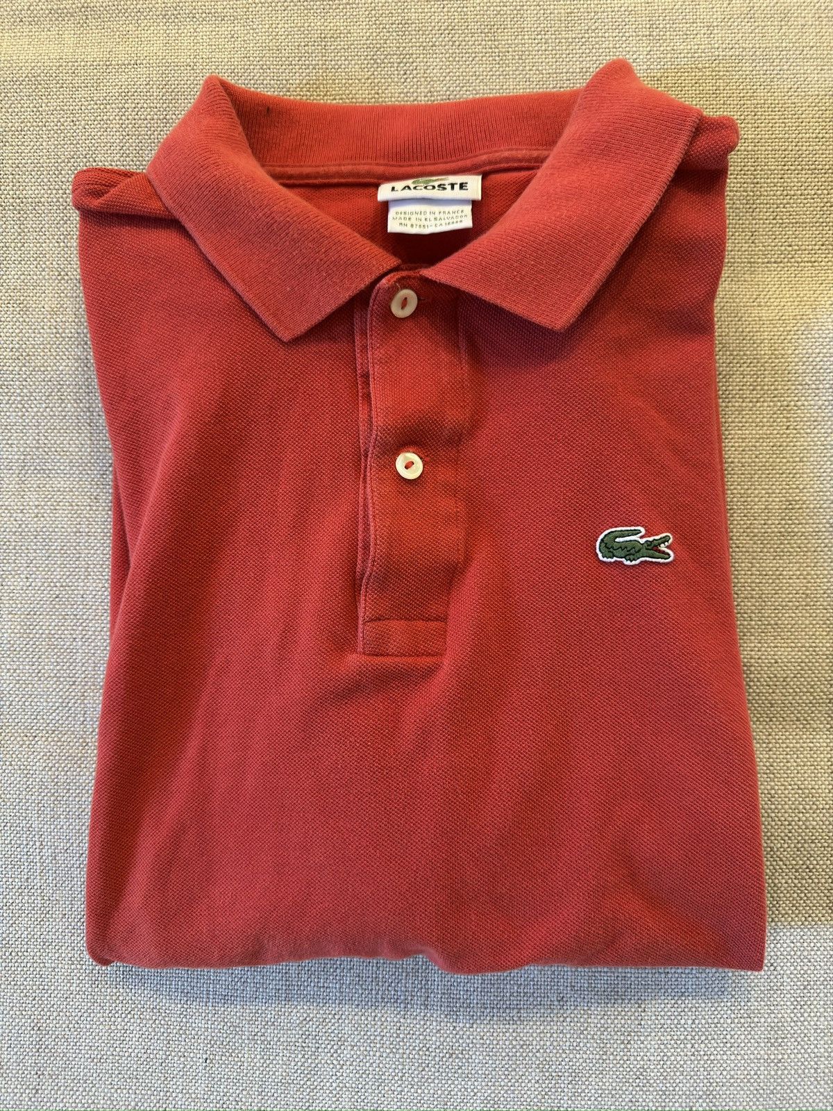 Lacoste LACOSTE The Iconic Slim Fit Mesh Knit Polo Shirt in Red Size US XXL / EU 58 / 5 - 1 Thumbnail