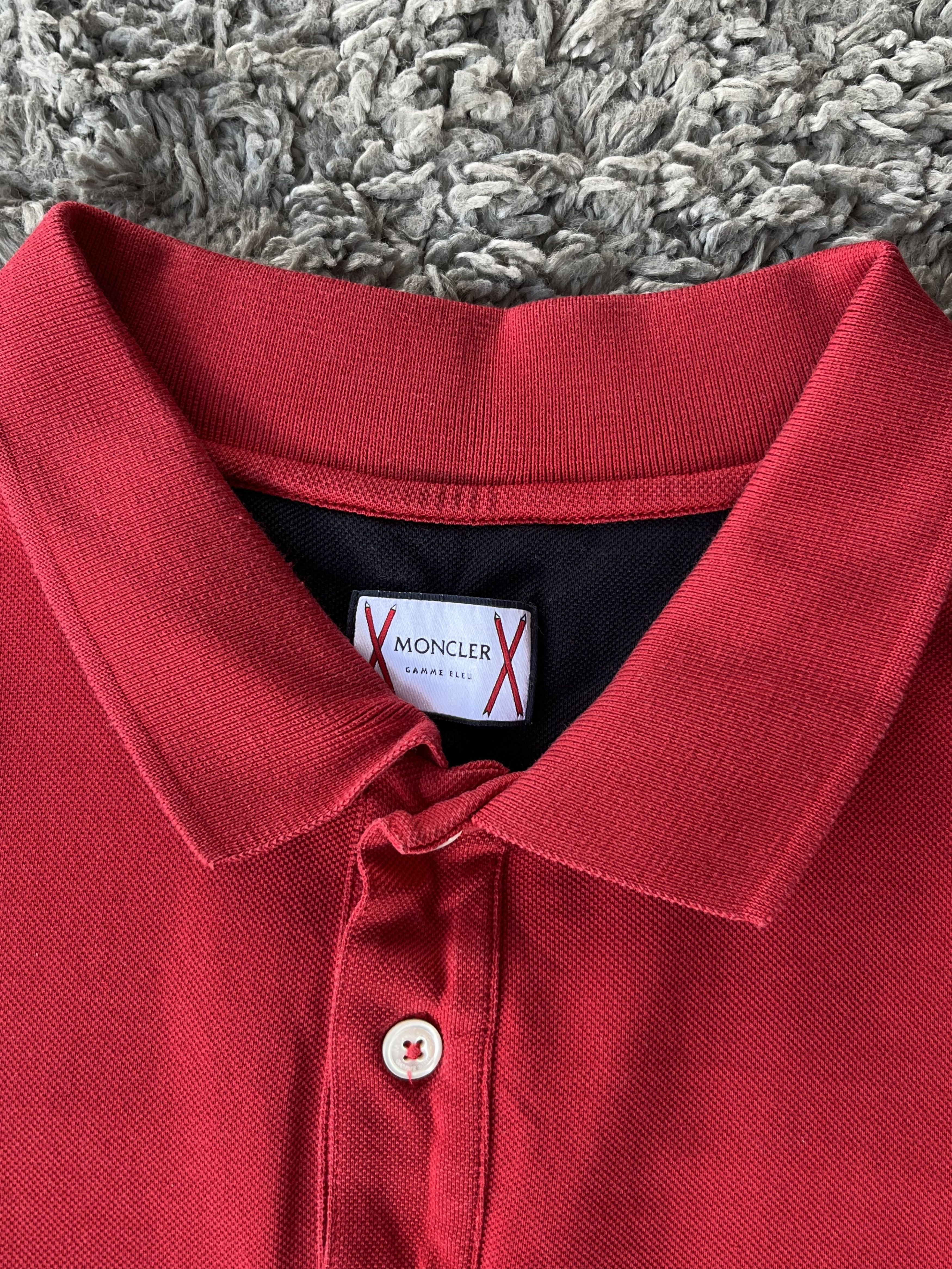 Moncler MONCLER GAMME BLEU Vintage Polo MADE IN ITALY Red/Blue Size US L / EU 52-54 / 3 - 8 Thumbnail