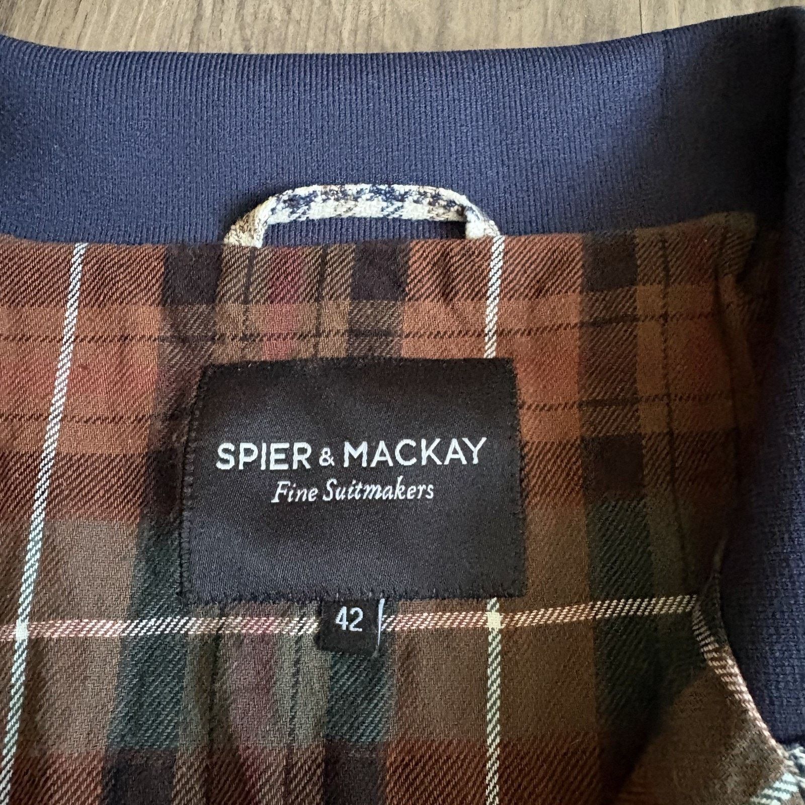 Spier & Mackay Spier Mackay Jacket Men's Size 42 Checkered Flannel Lined Size US L / EU 52-54 / 3 - 5 Thumbnail