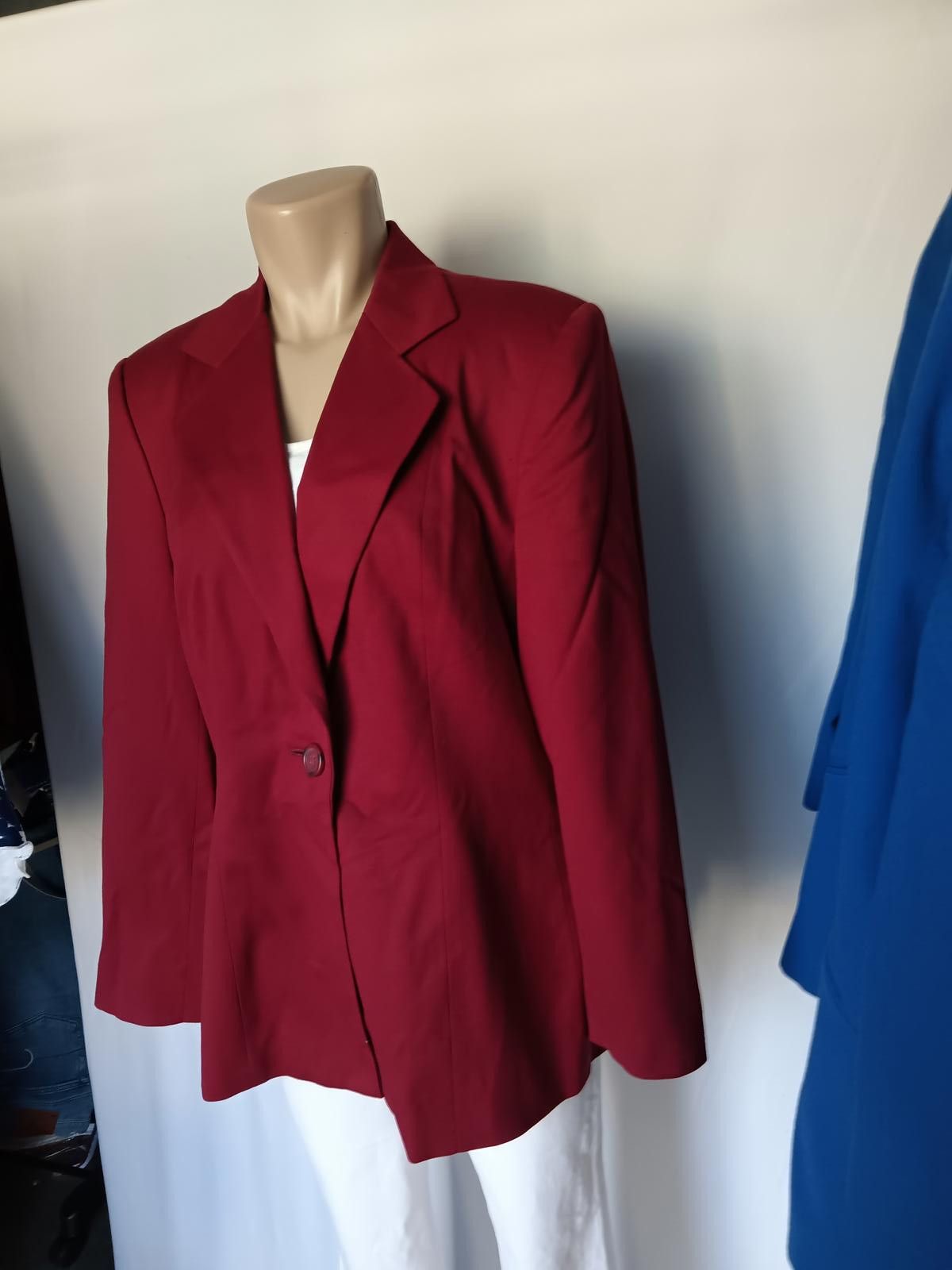 Designer Stylish Burgundy Blazer for Women Size L / US 10 / IT 46 - 5 Thumbnail