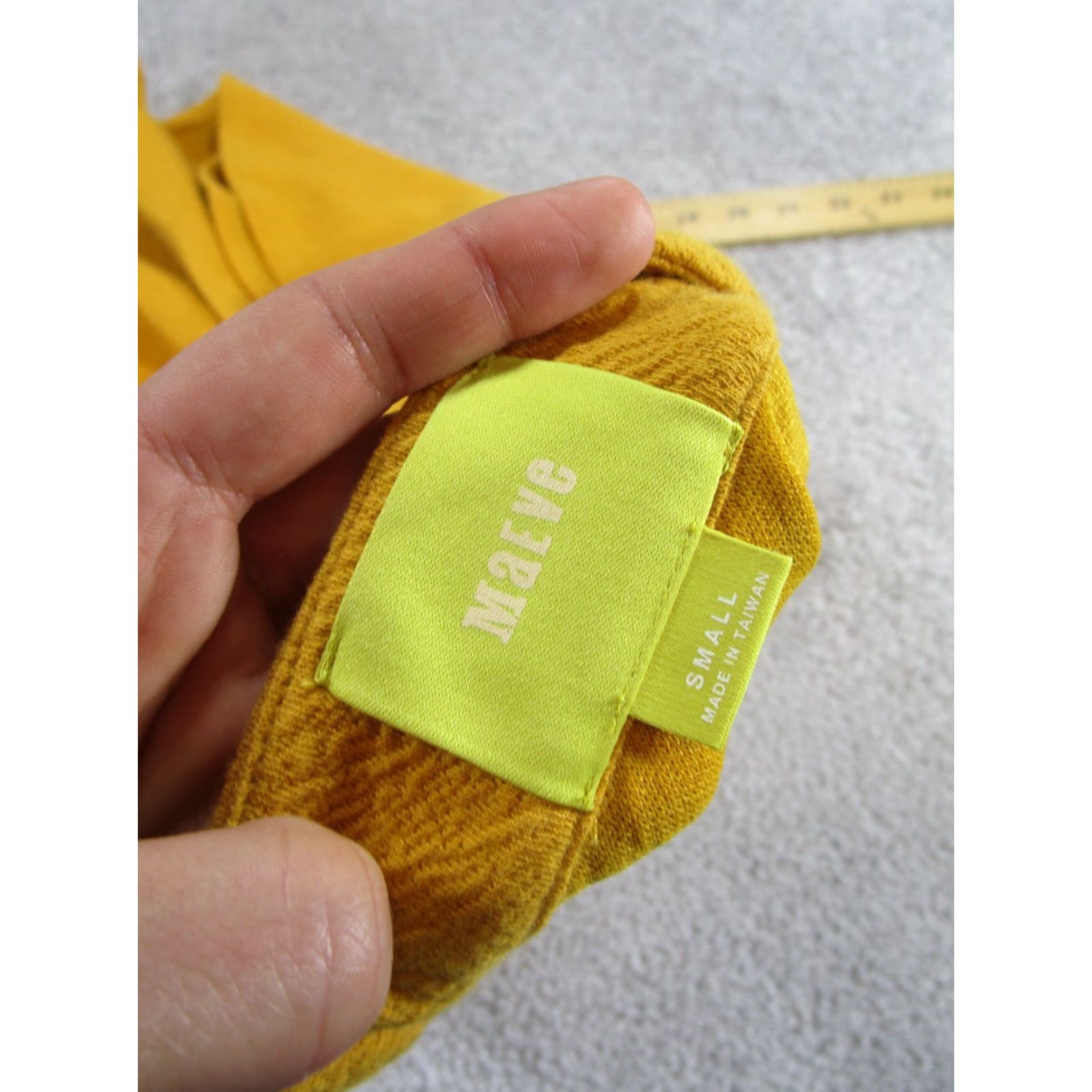 Vintage Maeve Skirt Womens Small Yellow Flare Zip Short BIZ Casual Party/Cocktail 90s? (No, avoid new info) Size 28" / US 6 / IT 42 - 5 Thumbnail