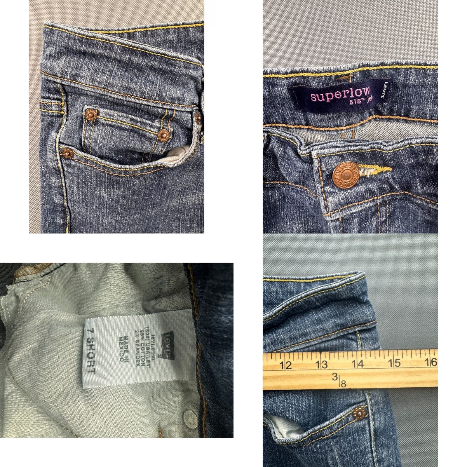 Levi's Levi's Jeans Womens Blue Bootcut Flare Denim 29x27 Size 29" - 8 Thumbnail