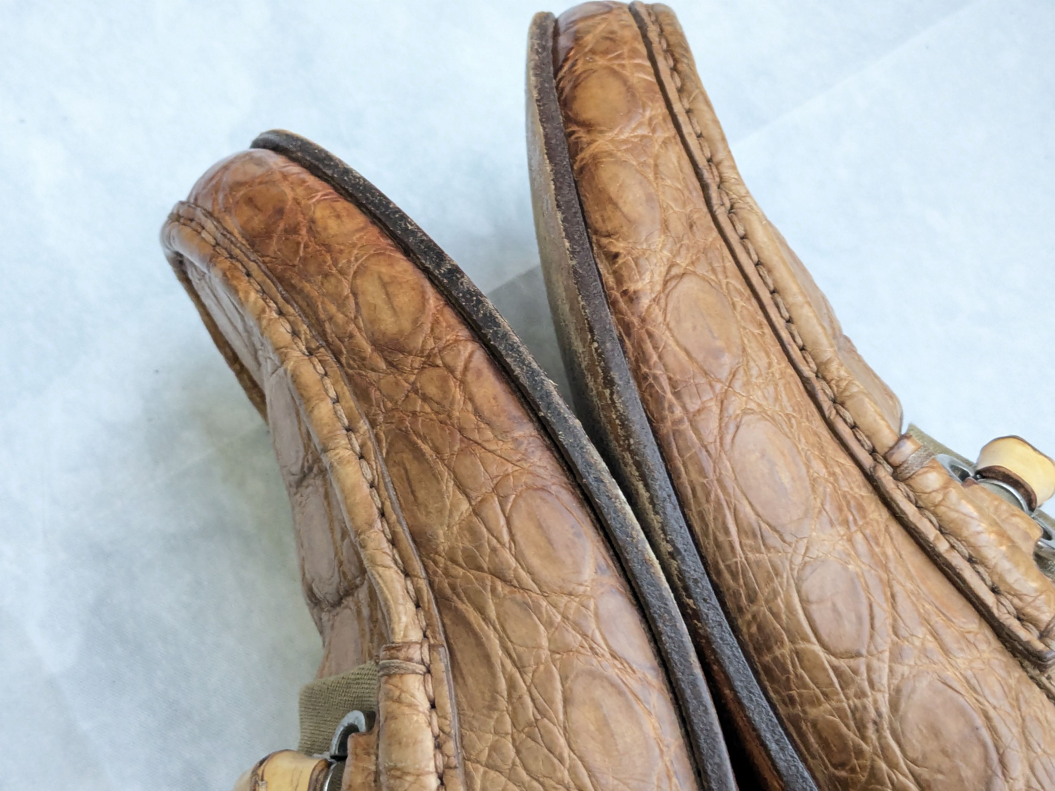 Gucci Gucci Horsebit Loafers Brown Crocodile Bamboo Size US 9 / EU 42 - 5 Thumbnail