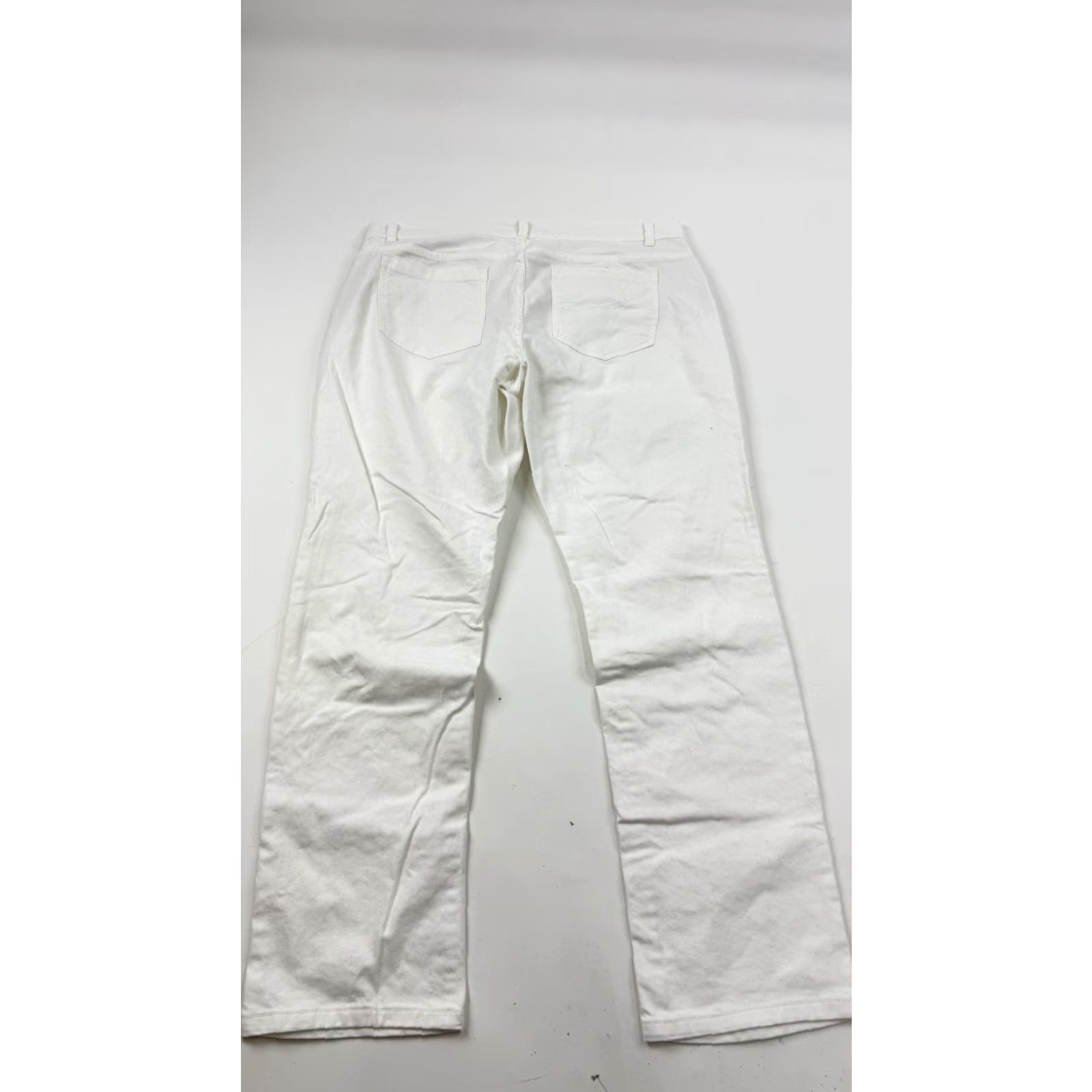 Soft Surroundings Soft Surroundings Jeans Womens 10P White Straight Leg Stretch Twill Petite Pocket Zip Jeans Womens 10P White Straight Leg Stretch Twill Jeans Petite Size 32" / US 10 / IT 46 - 4 Thumbnail