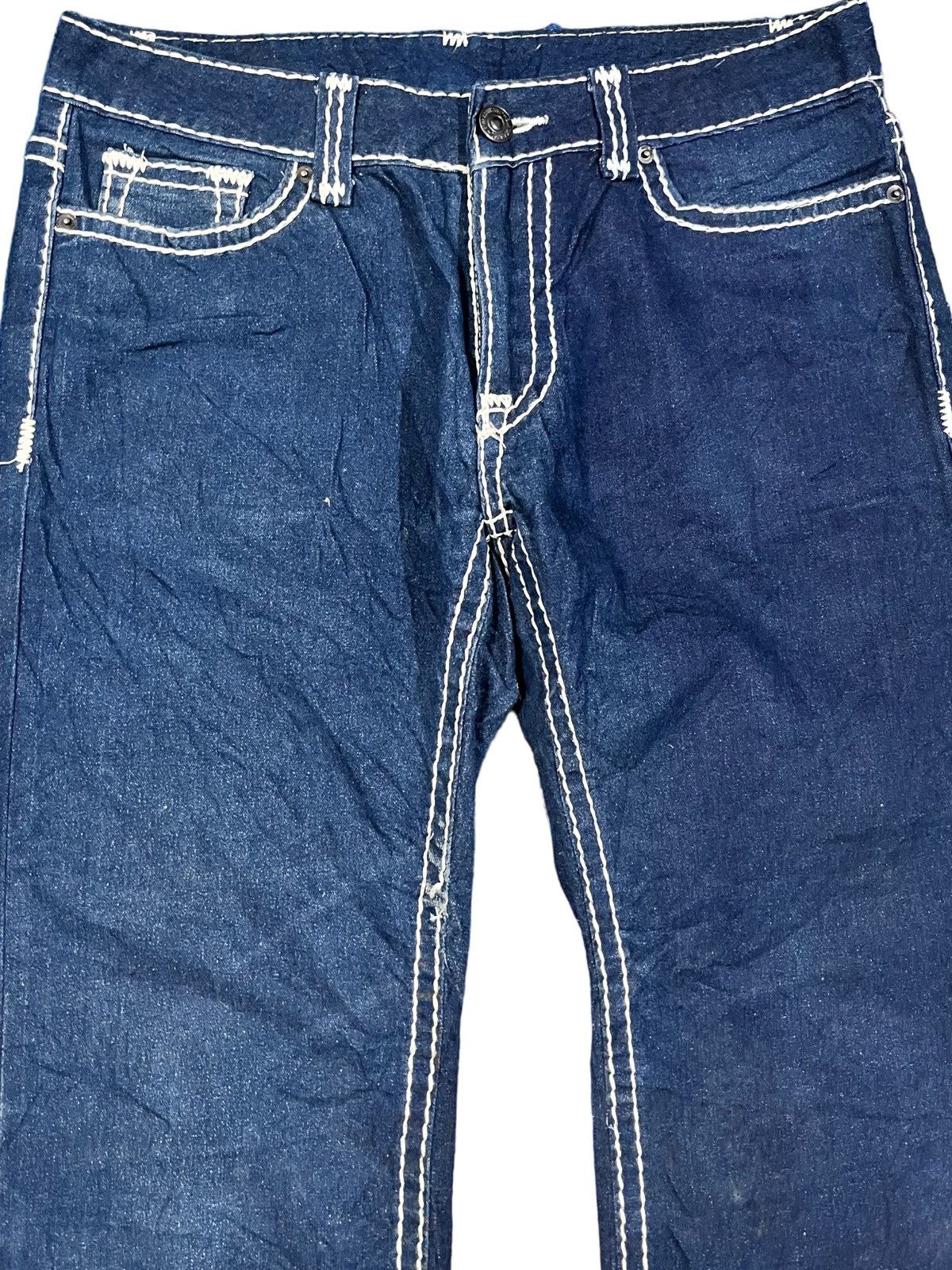 Who Decides War Vintage Black Label Flare Denim Size US 33 - 2 Thumbnail