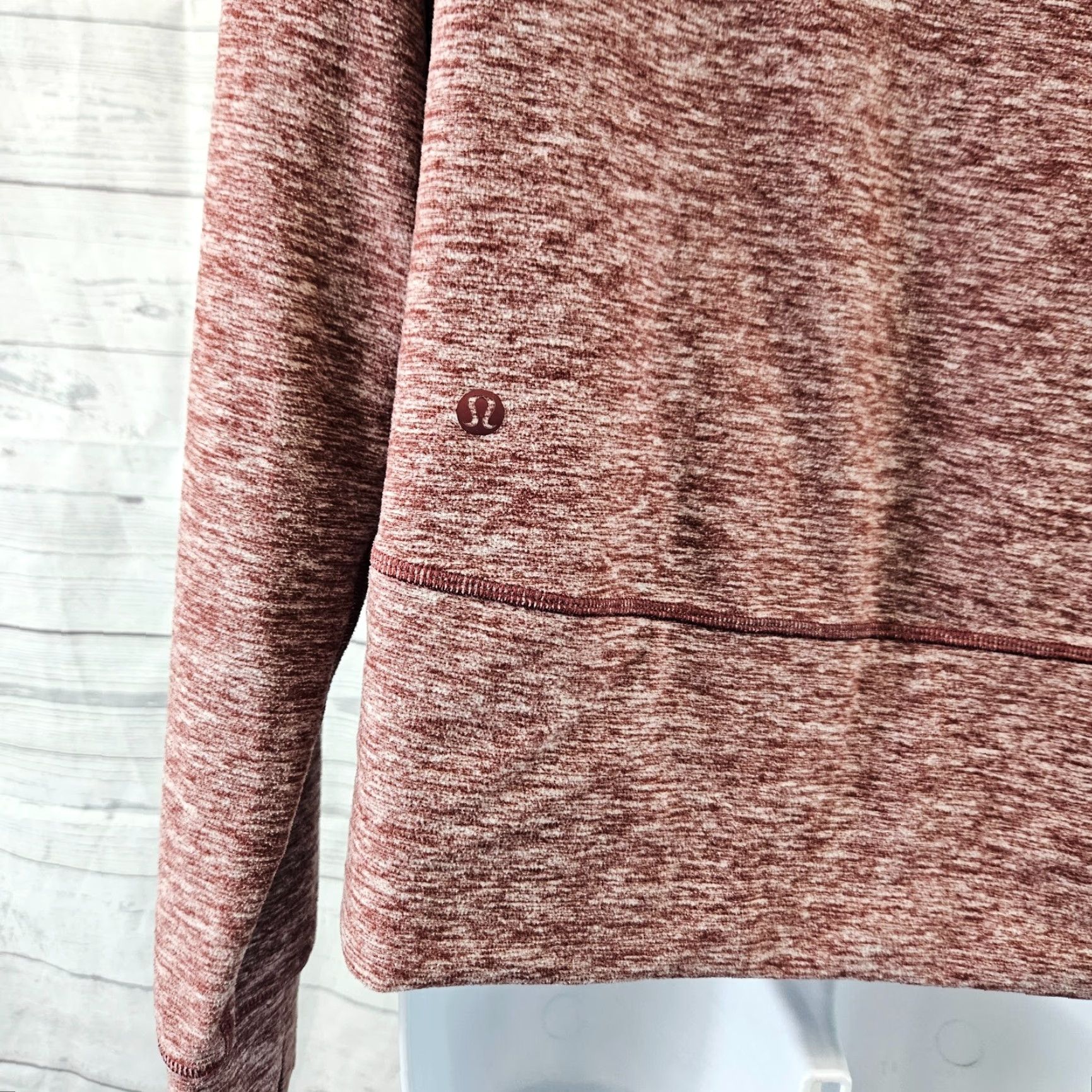 Lululemon Lululemon Womens Ready To Rulu Fleece Pullover Sz 6 Heathered Savannah Pocket Sweatshirt Pullover Red 6 Womens Modern Activewear 90s? Size M / US 6-8 / IT 42-44 - 6 Thumbnail