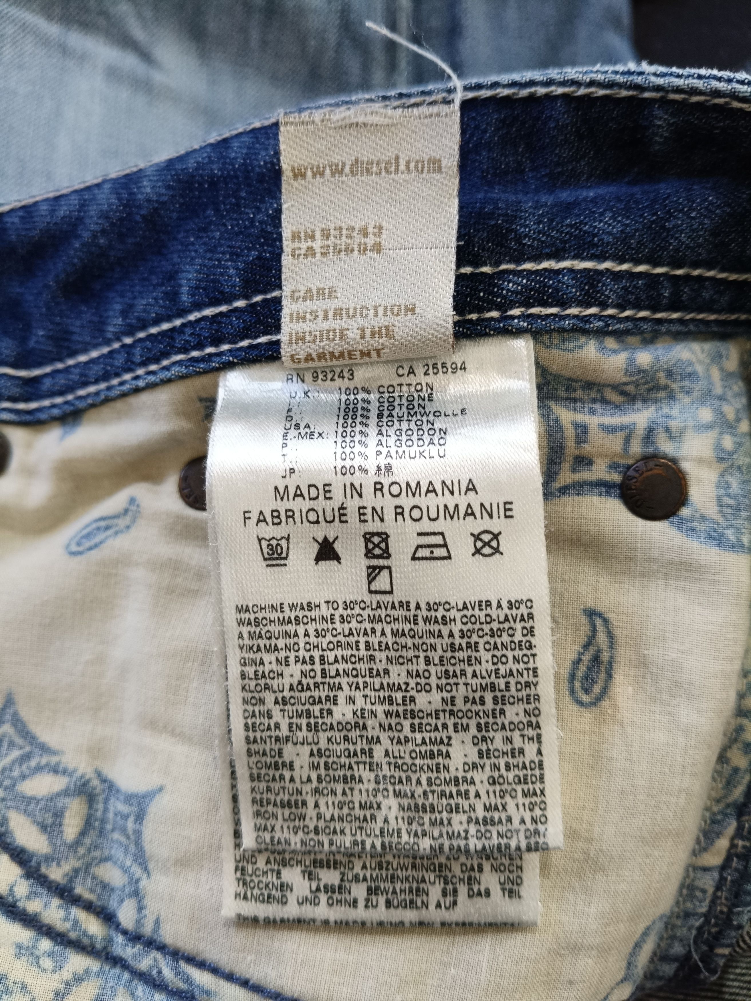 Diesel Diesel VIKER Regular Straight Blue Jeans Size US 36 / EU 52 - 14 Thumbnail