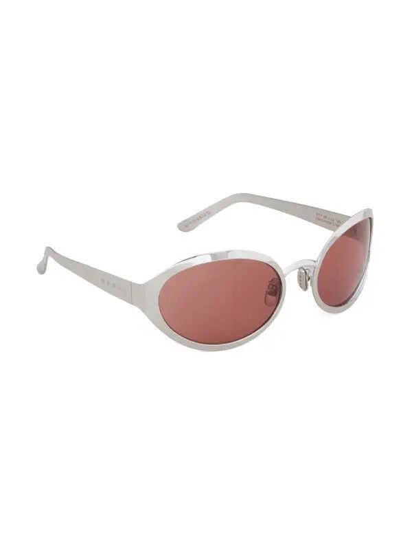 Marni o1w1db11125 Size :OS /Oval Frame Sunglasses in Silver Size ONE SIZE - 2 Thumbnail