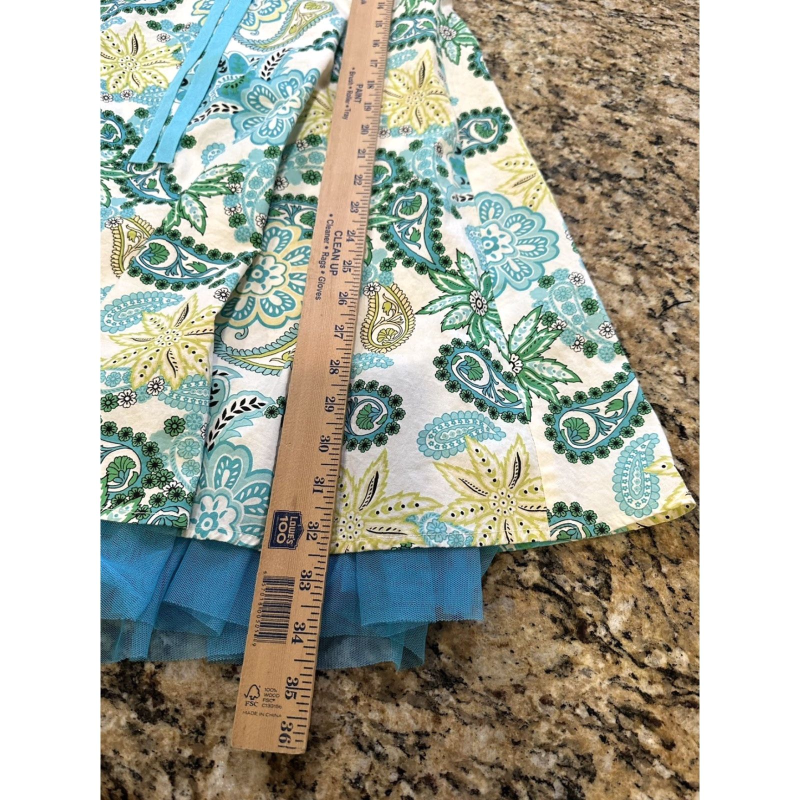 Vintage VINTAGE Rampage Dress Midi Halter Paisley Print Green 9 Womens A-Line Fit & Flare Juniors Size M / US 6-8 / IT 42-44 - 6 Thumbnail
