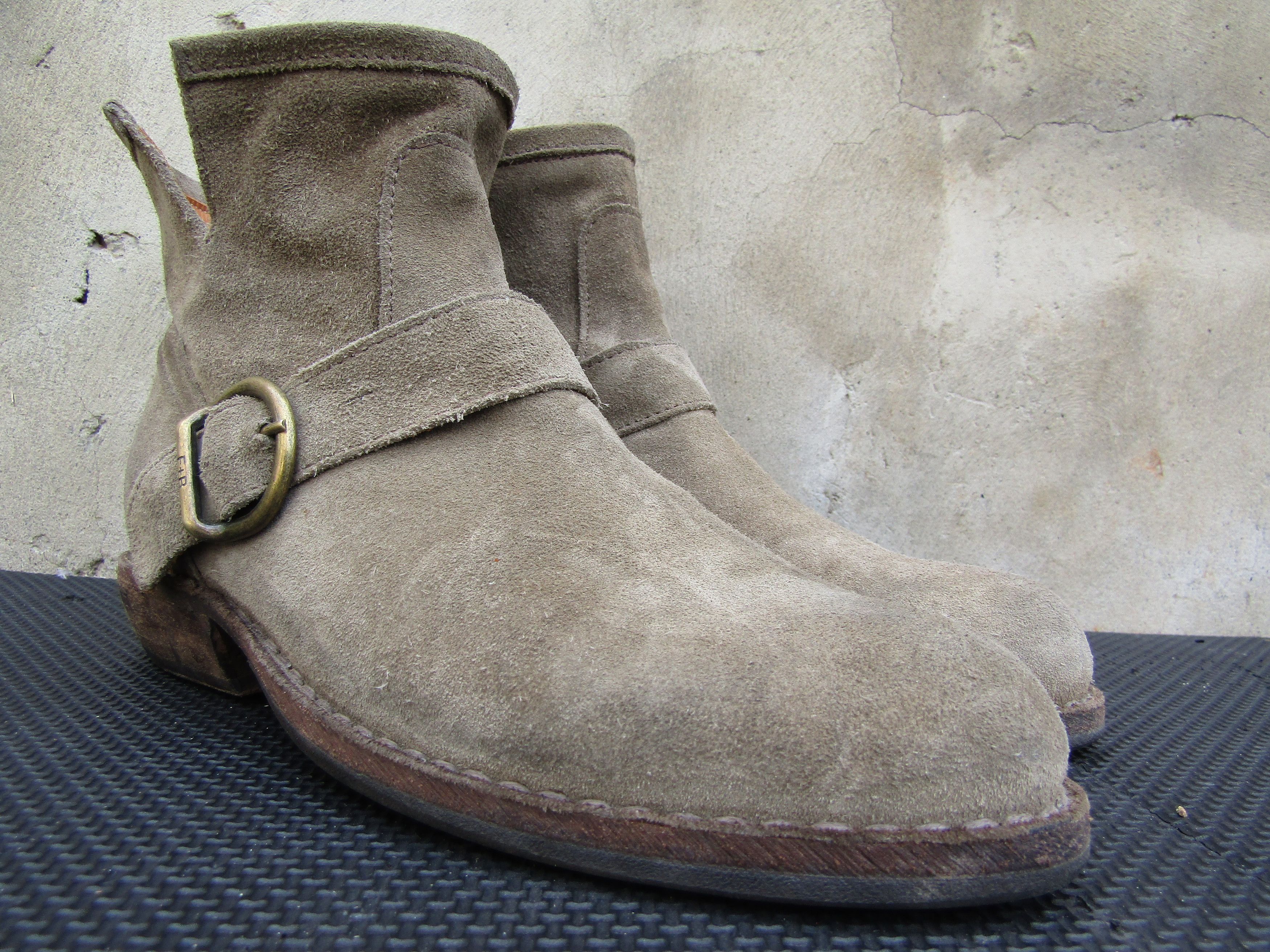 Fiorentini + Baker Fiorentini + Baker Eternity Ankle Suede Moto Cuban Heels Size US 7.5 / IT 37.5 - 2 Thumbnail