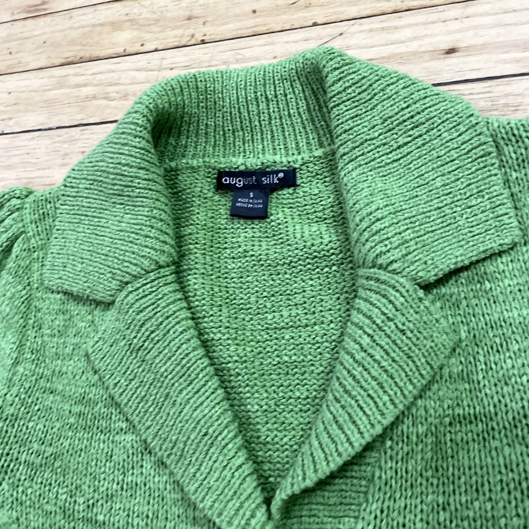 Etro AUGUST SILK Knit Shirt Women S Green Bright Lime 2-Button Boho Retro Top Cardigan Knit Shirt Womens Spring Size S / US 4 / IT 40 - 4 Thumbnail