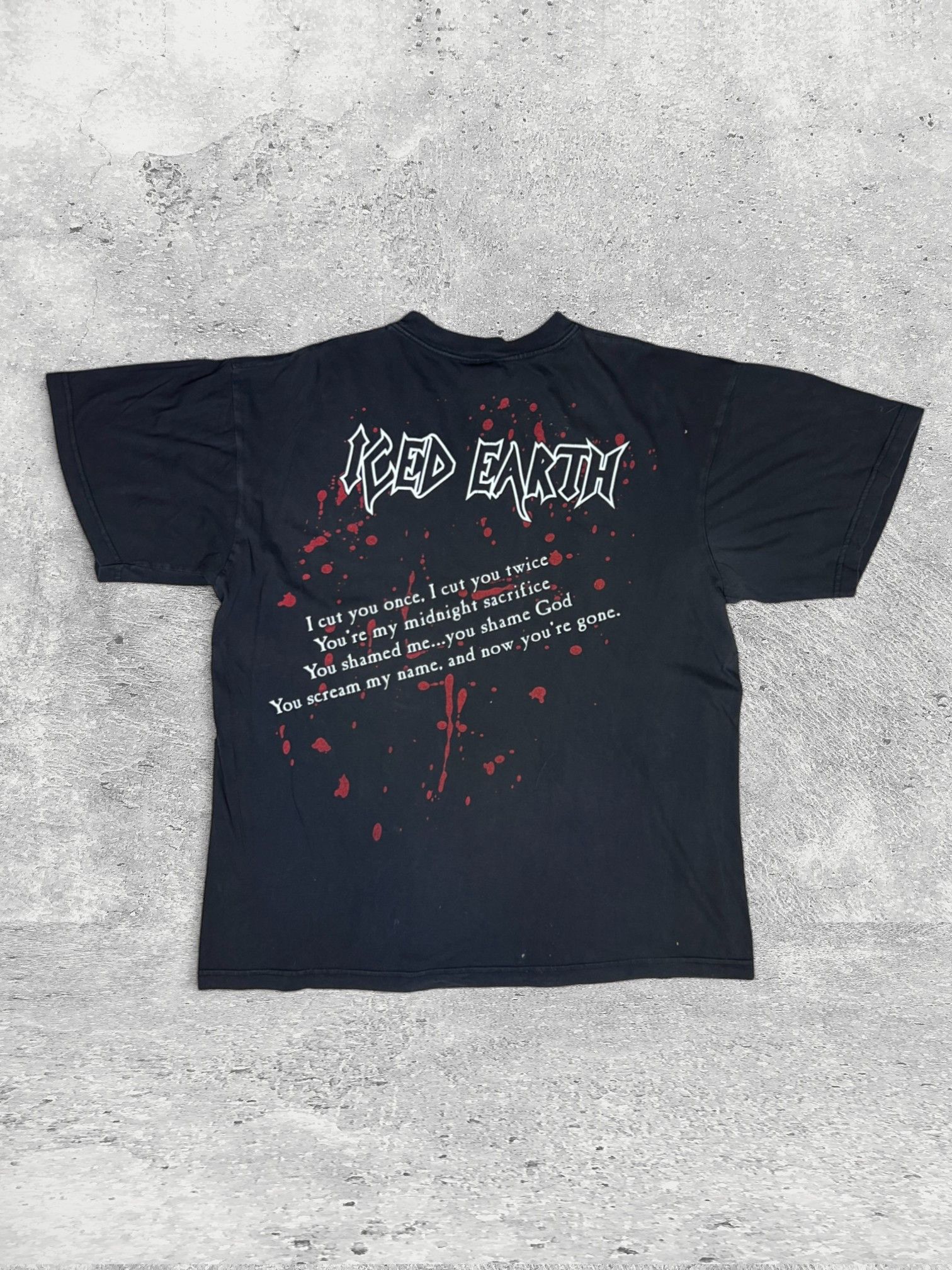 Other Iced Earth 90s Vintage Tour Tee Black Red XL Size US XL / EU 56 / 4 - 2 Thumbnail
