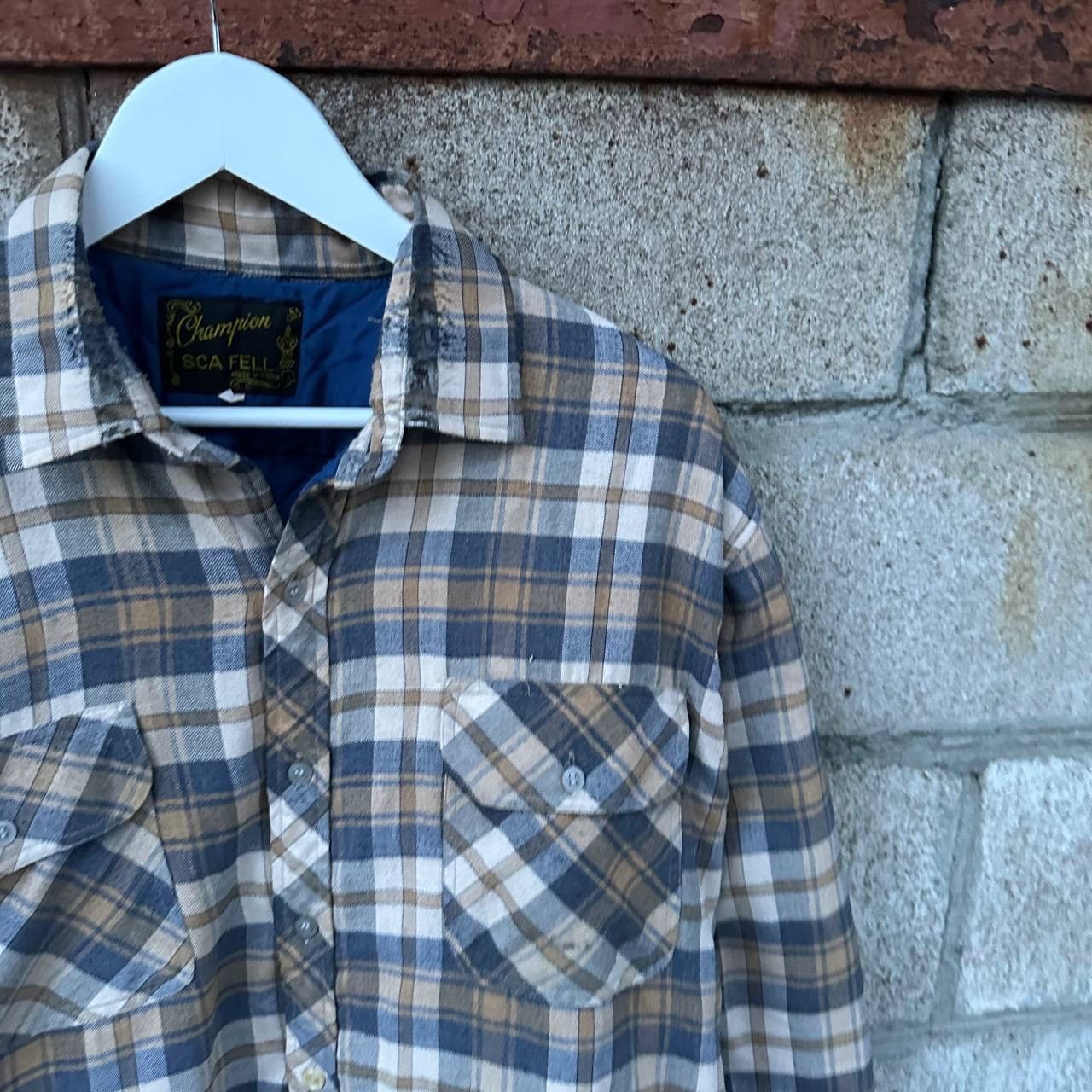 Grailed VTG Winter Fleece Checkered Shirt Button Up Size L Champion Size US L / EU 52-54 / 3 - 7 Thumbnail
