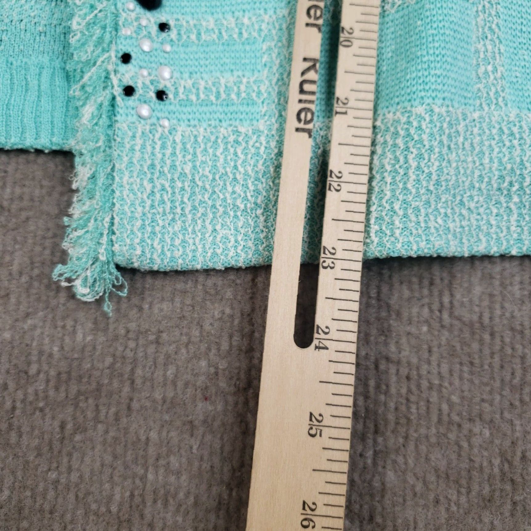 Vintage Womens Blue Sweater Large Extra Large Ming Wang Cardigan Size L / US 10 / IT 46 - 4 Thumbnail