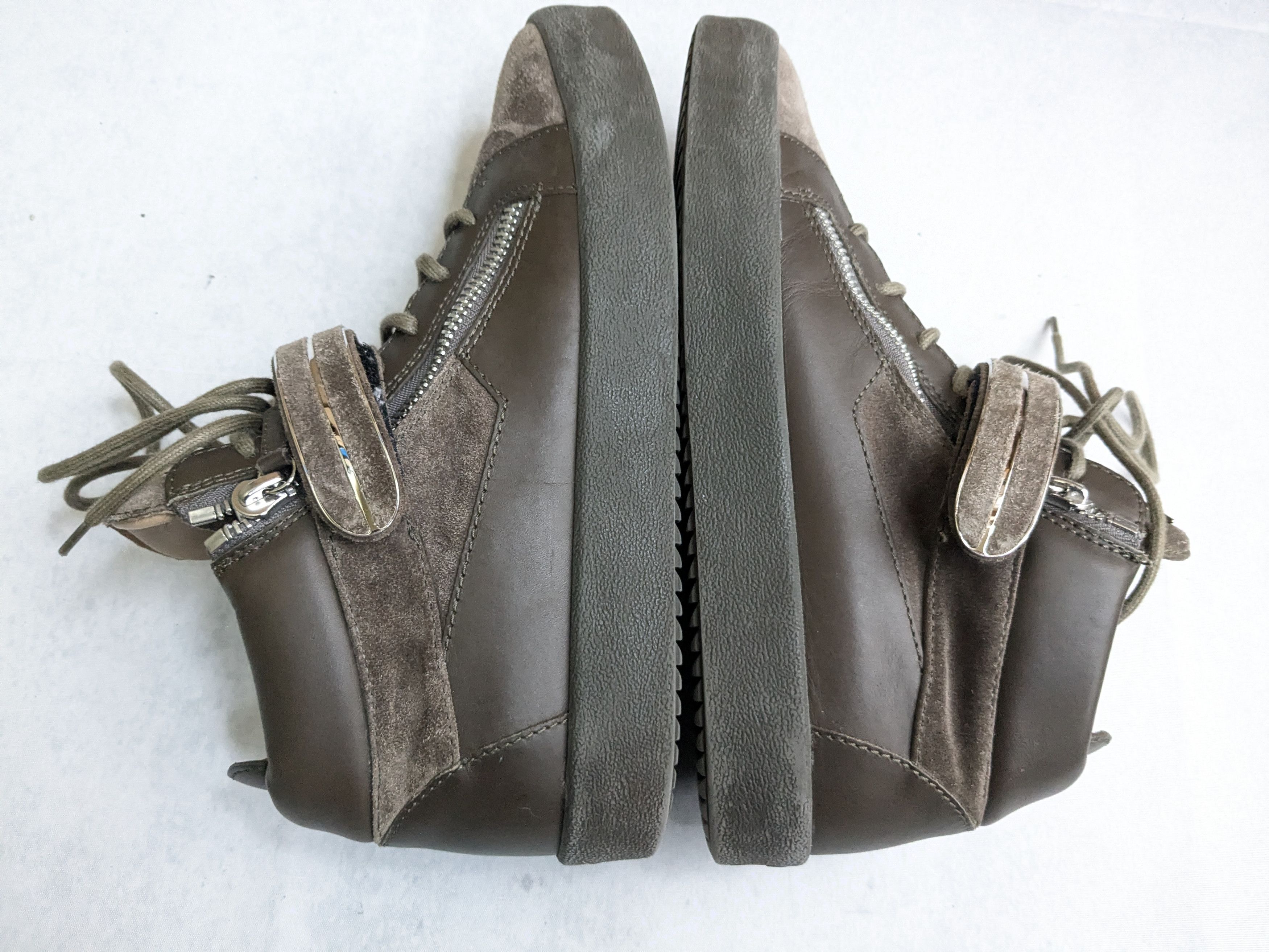 Giuseppe Zanotti Giuseppe Zanotti High Tops Brown Suede 11 44 High Size US 11 / EU 44 - 5 Thumbnail
