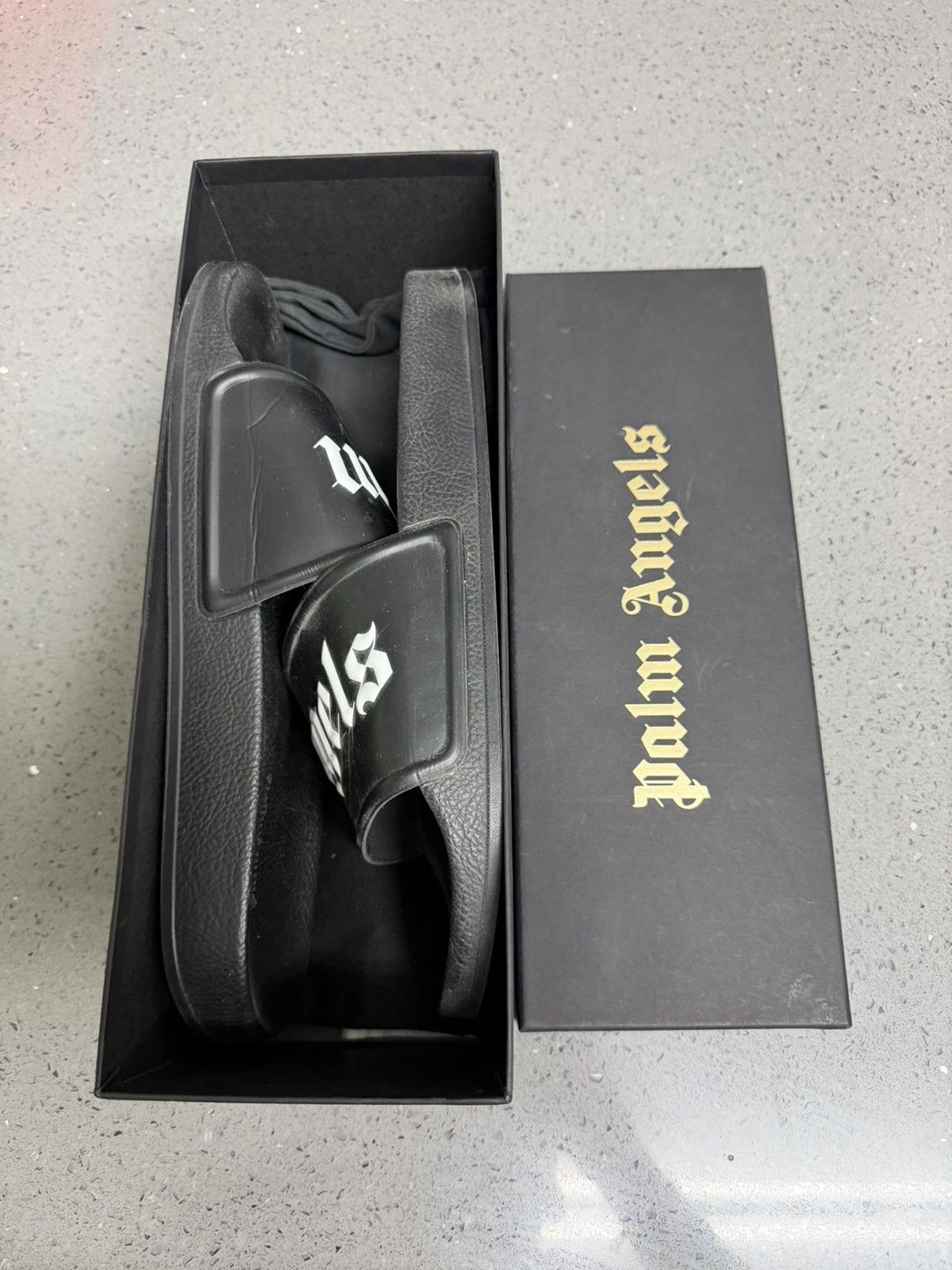 Palm Angels Palm Angels Pool Slides 12US / 46EU Size US 12 / EU 45 - 6 Thumbnail