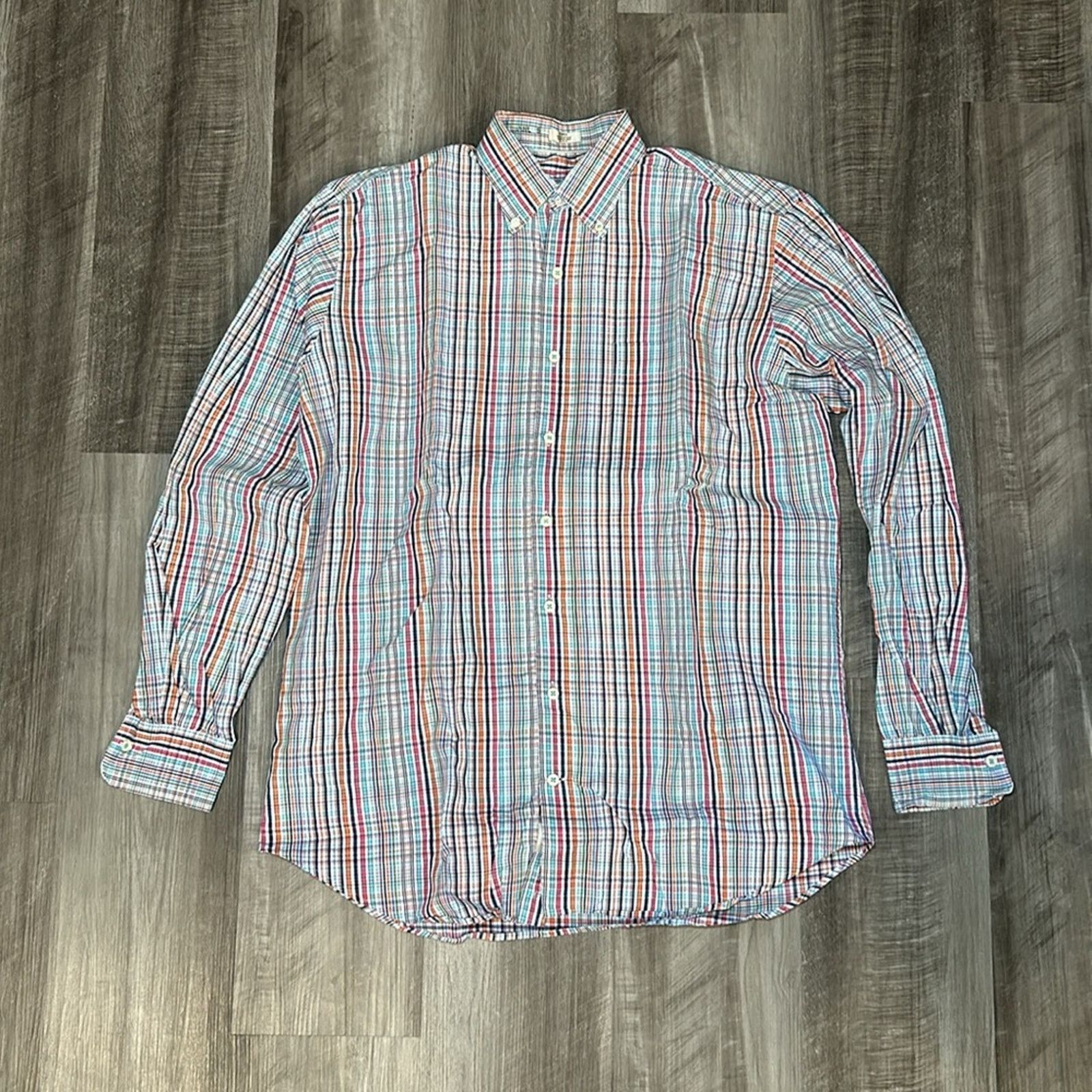 Peter Millar Peter Millar Seaside Finish Long Sleeve Button Down - Large Size US L / EU 52-54 / 3 - 2 Thumbnail
