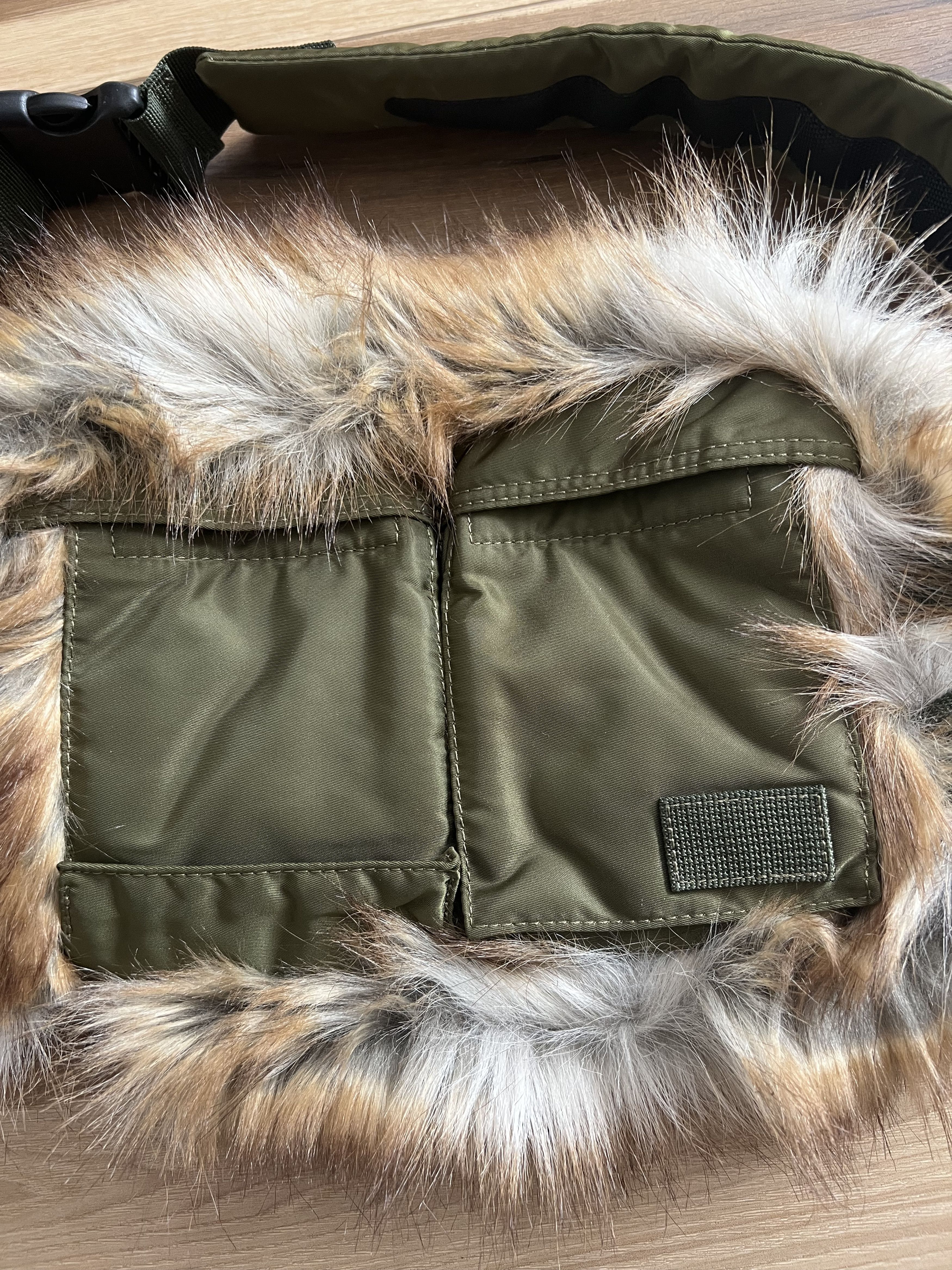 sacai× PORTER LEOPARD FAUX FUR WAIST BAG Sacai Leopard Faux Fur Waist Bag in Beige | FWRD