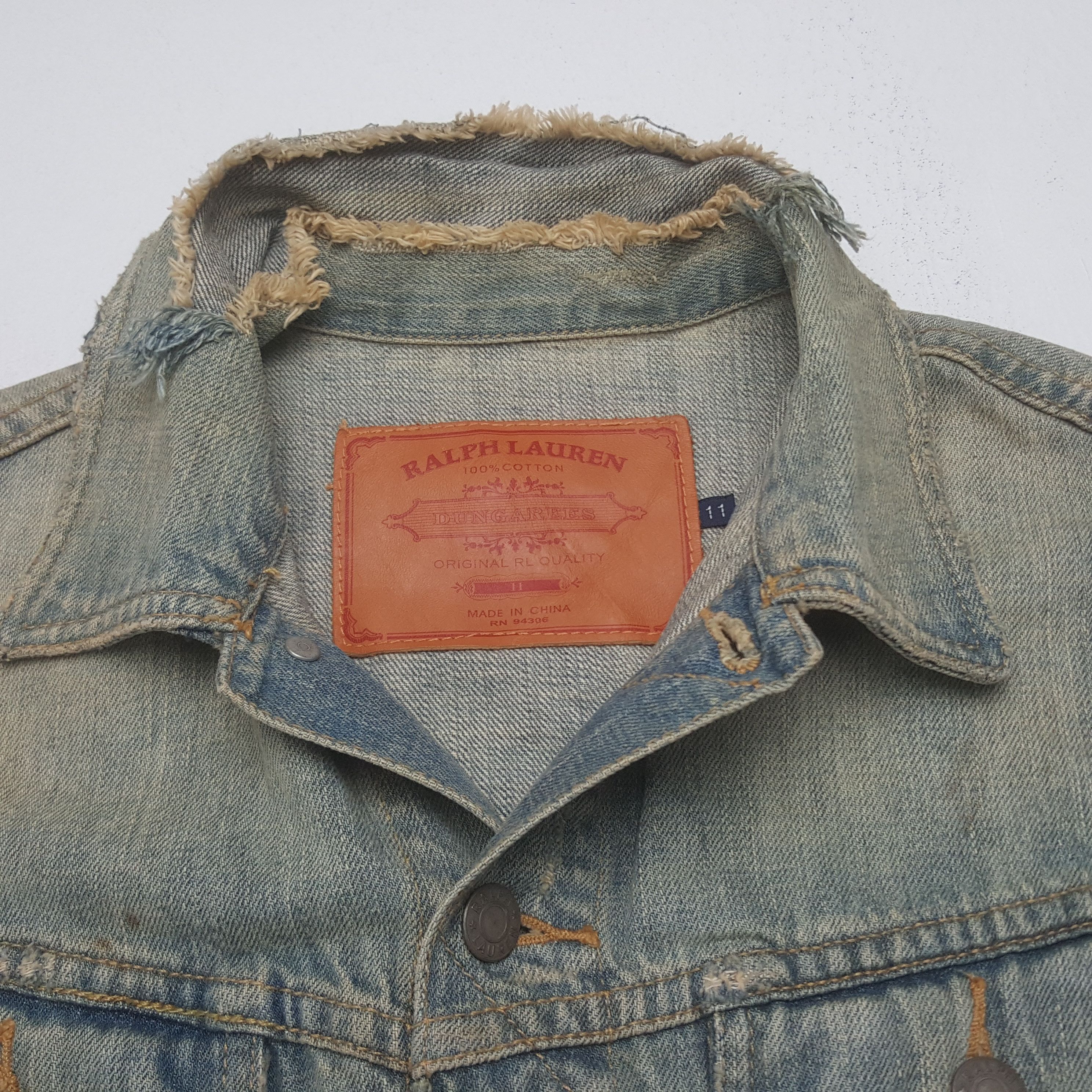 Ralph Lauren Vintage Ralph Lauren Denim Bikers Jacket Size US XS / EU 42 / 0 - 4 Thumbnail