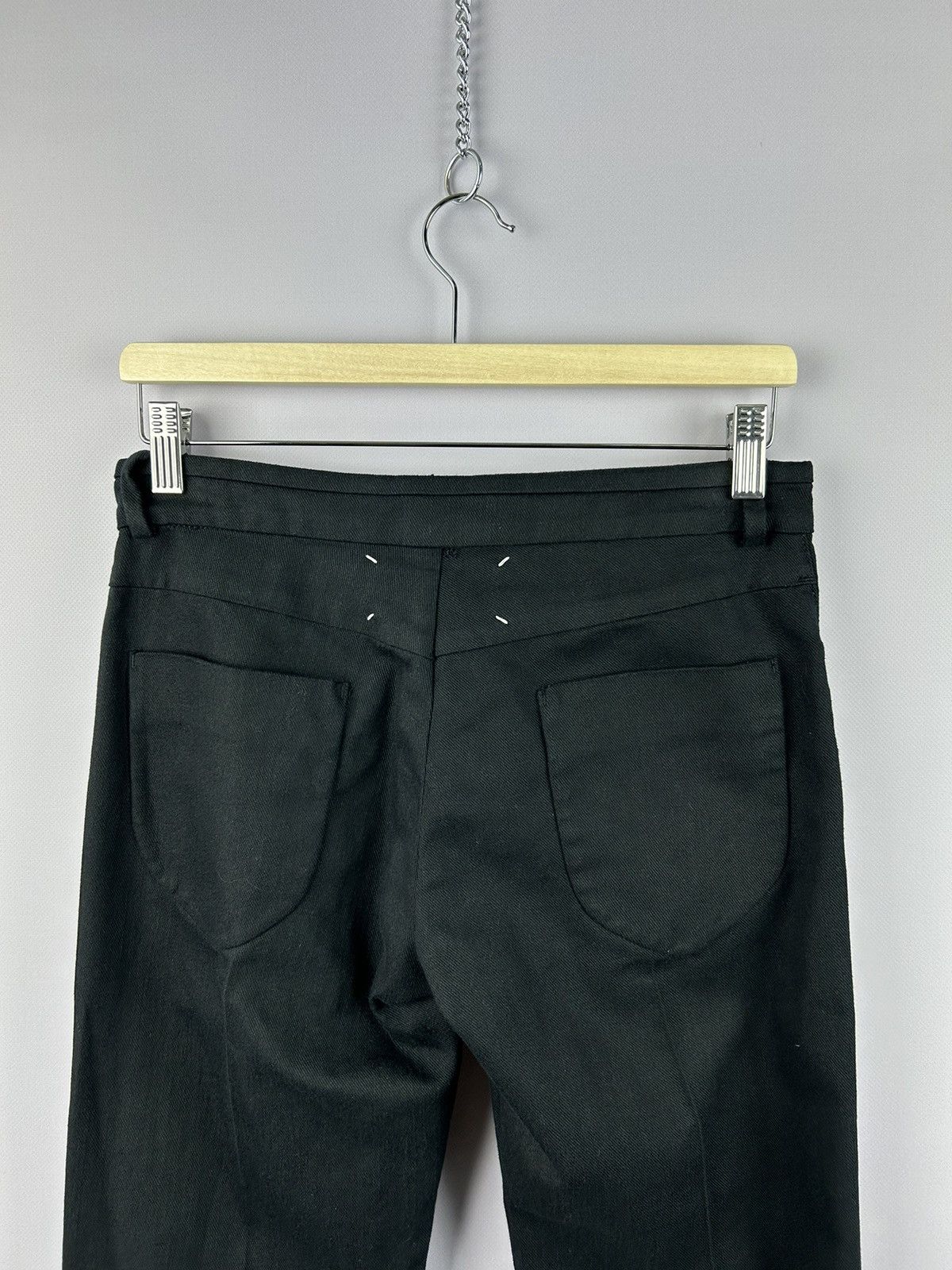 Maison Margiela Maison Margiela S/S 2010 Flat Front Black Pants Size IT42 Size 28" / US 6 / IT 42 - 11 Thumbnail