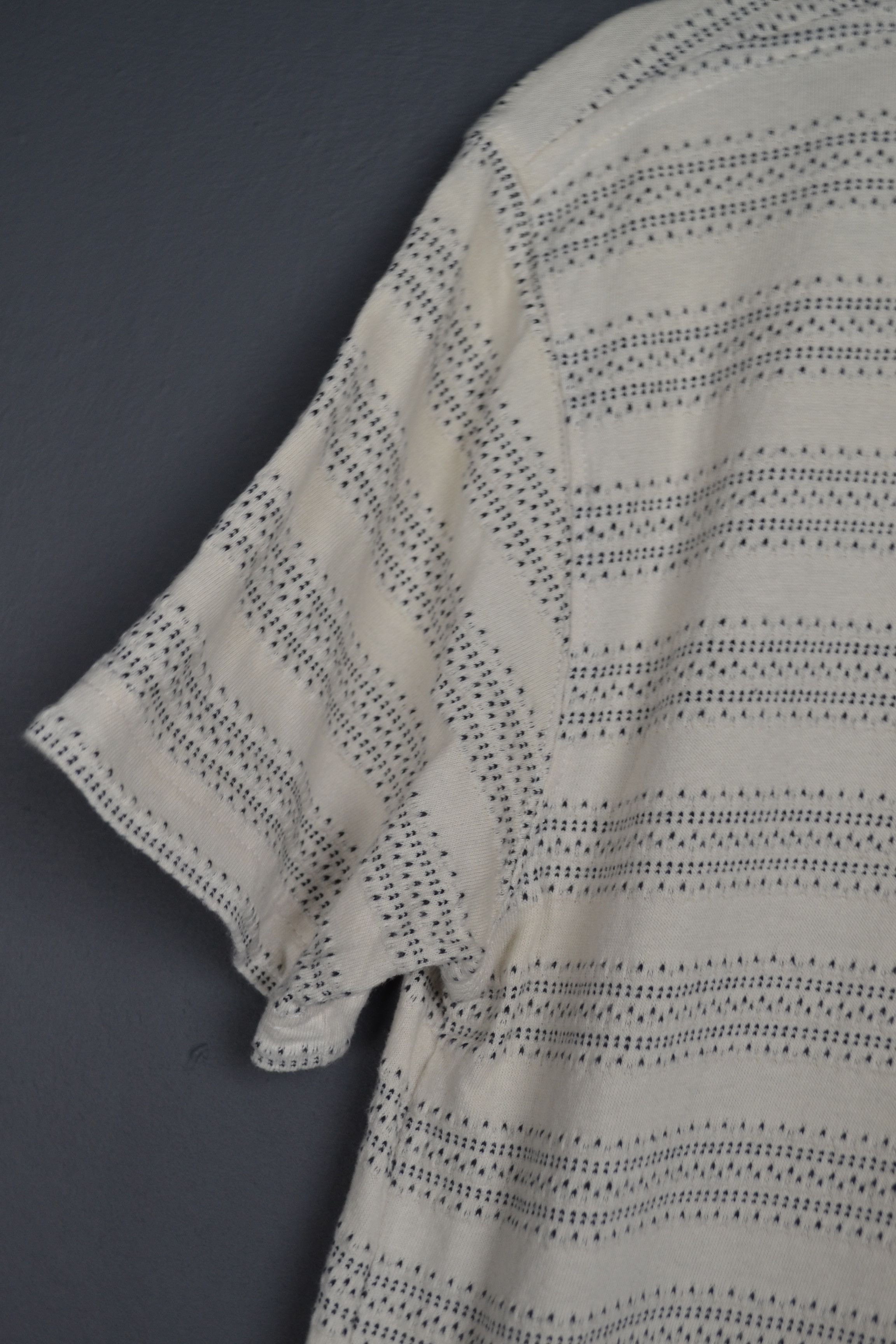 Norse Projects Norse Projects M Niels Texture Stripe Nordic Knit T-shirt M Size US M / EU 48-50 / 2 - 3 Thumbnail