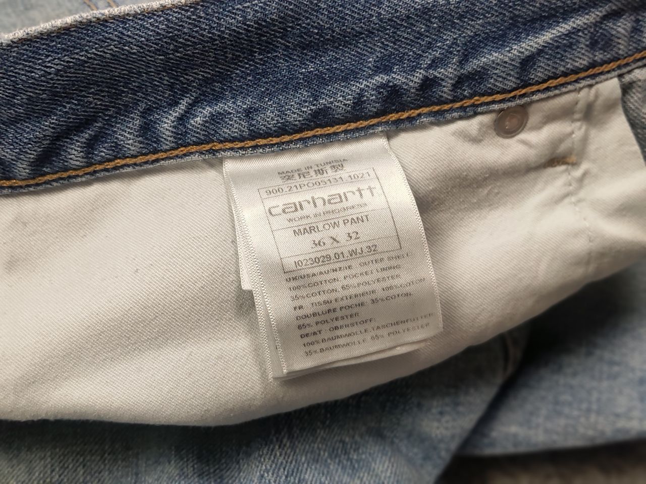 Carhartt Vintage Carhartt Marlow Pants Distressed Faded denim Jeans Size US 36 / EU 52 - 16 Thumbnail