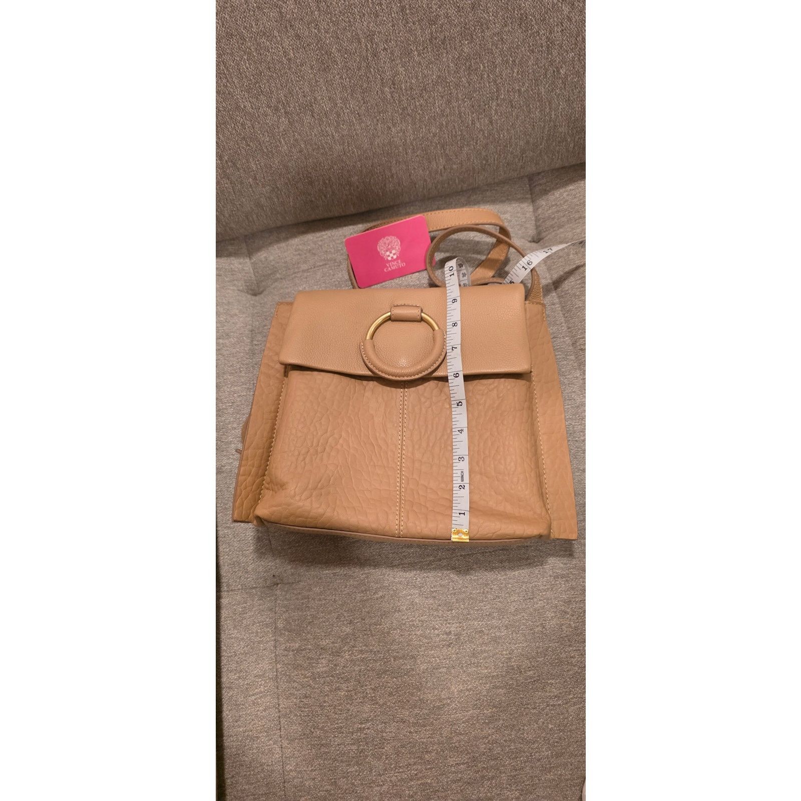 Vince Camuto Vince Camuto Livee bubble leather Bag Sandstone NWOT Size ONE SIZE - 7 Thumbnail
