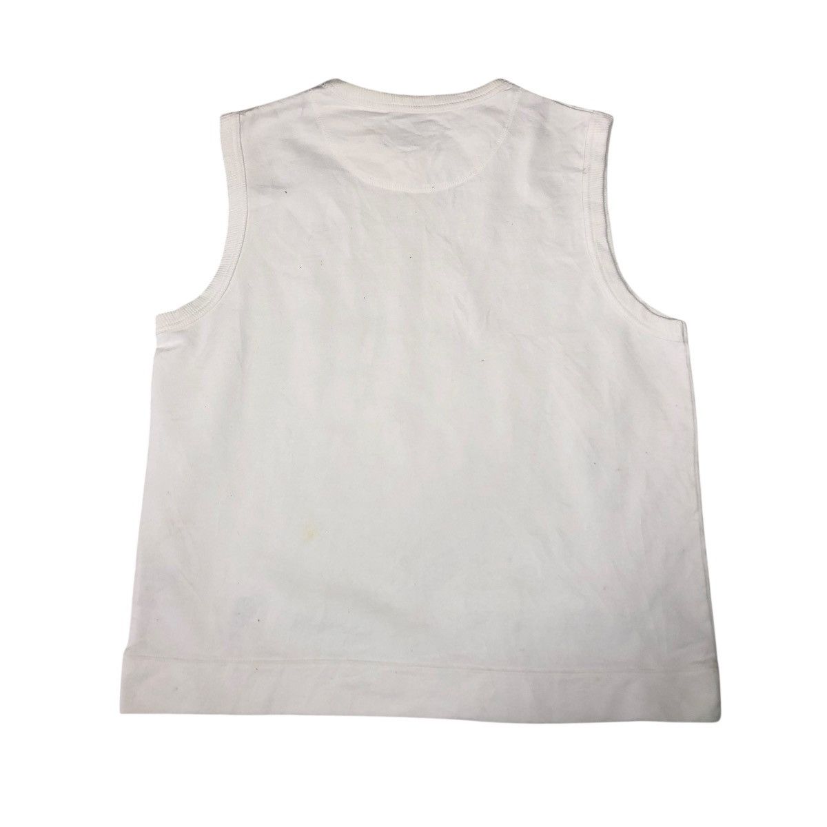 Japanese Brand 📌Vintage Sweatshirt Sleeve Less Oshkosh Rich White Size US M / EU 48-50 / 2 - 2 Thumbnail