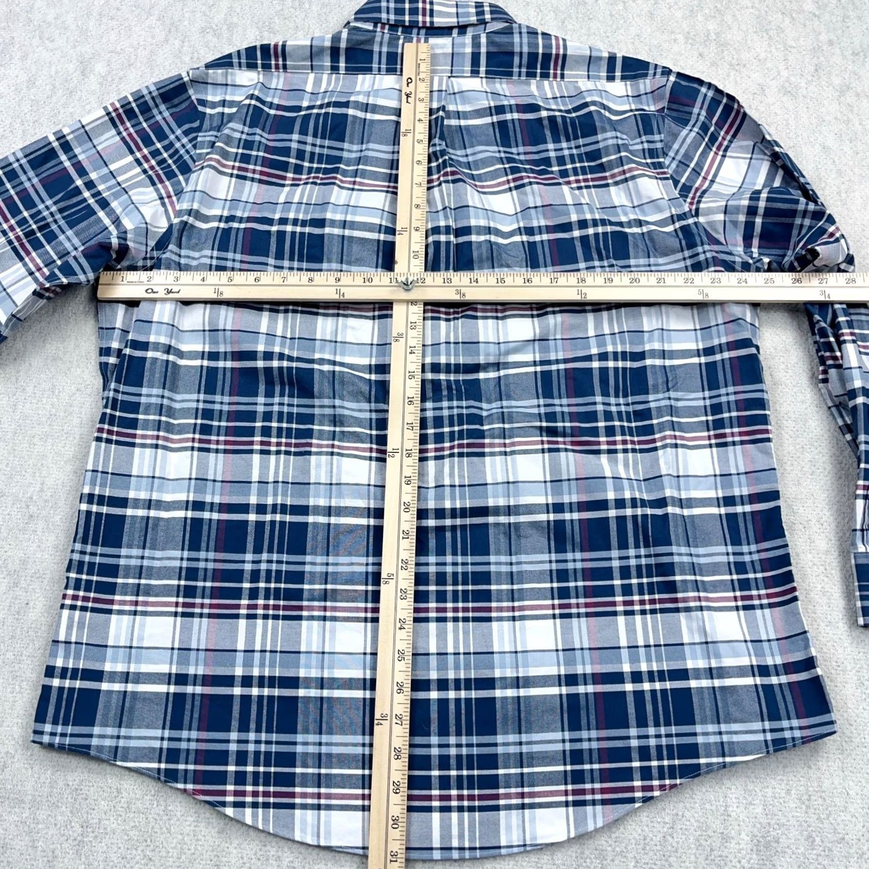 Brooks Brothers Brooks Brothers Shirt Men XL Blue Button-Down Oxford OCBD Regent Plaid Regular Pattern Adult XL Blue) Size US XL / EU 56 / 4 - 5 Thumbnail