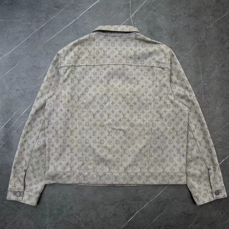 Louis Vuitton Louis Vuitton Logo Denim Jacket Size 56-2506 Size US XXL / EU 58 / 5 - 2 Thumbnail